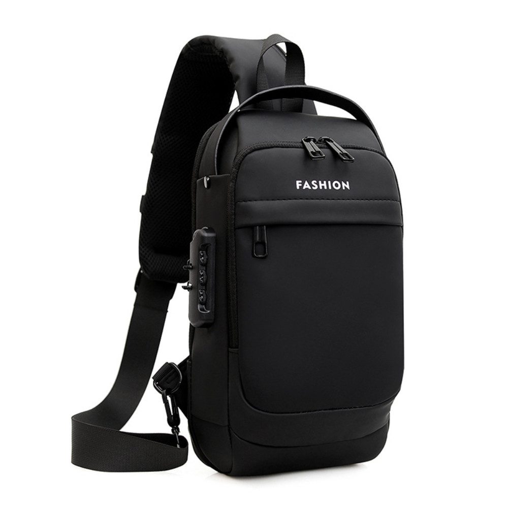 Umhängetasche Brusttasche Sling Bag mit USB-Ladeanschluss