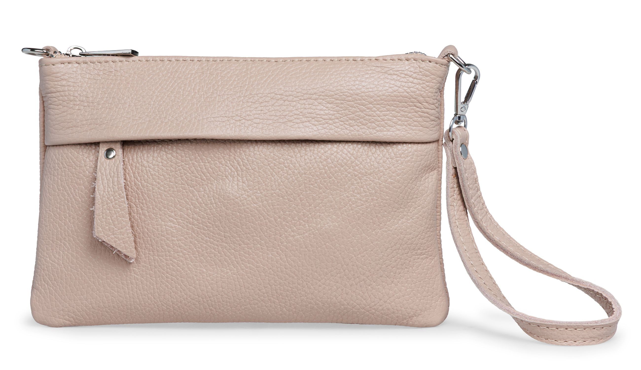 Caspar Clutch Elegante Echtleder Clutch Damen Tasche - CLASSIC LINE - Modell No.845, leicht, elegant & unempfindlich - 100% Echtleder - Handmade in Italy