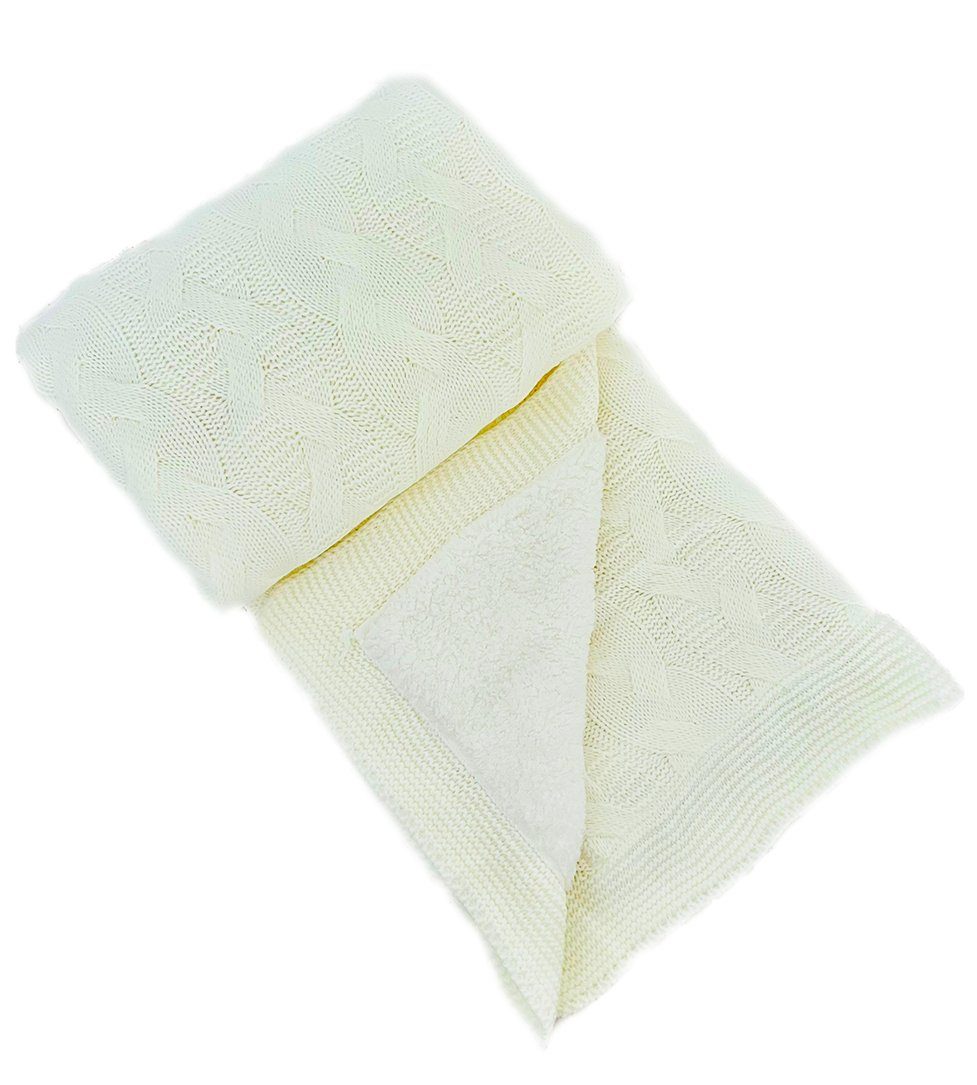 Babydecke Kuscheldecke, NoblesBox, Innen Wollig, Strickdecken günstig online kaufen