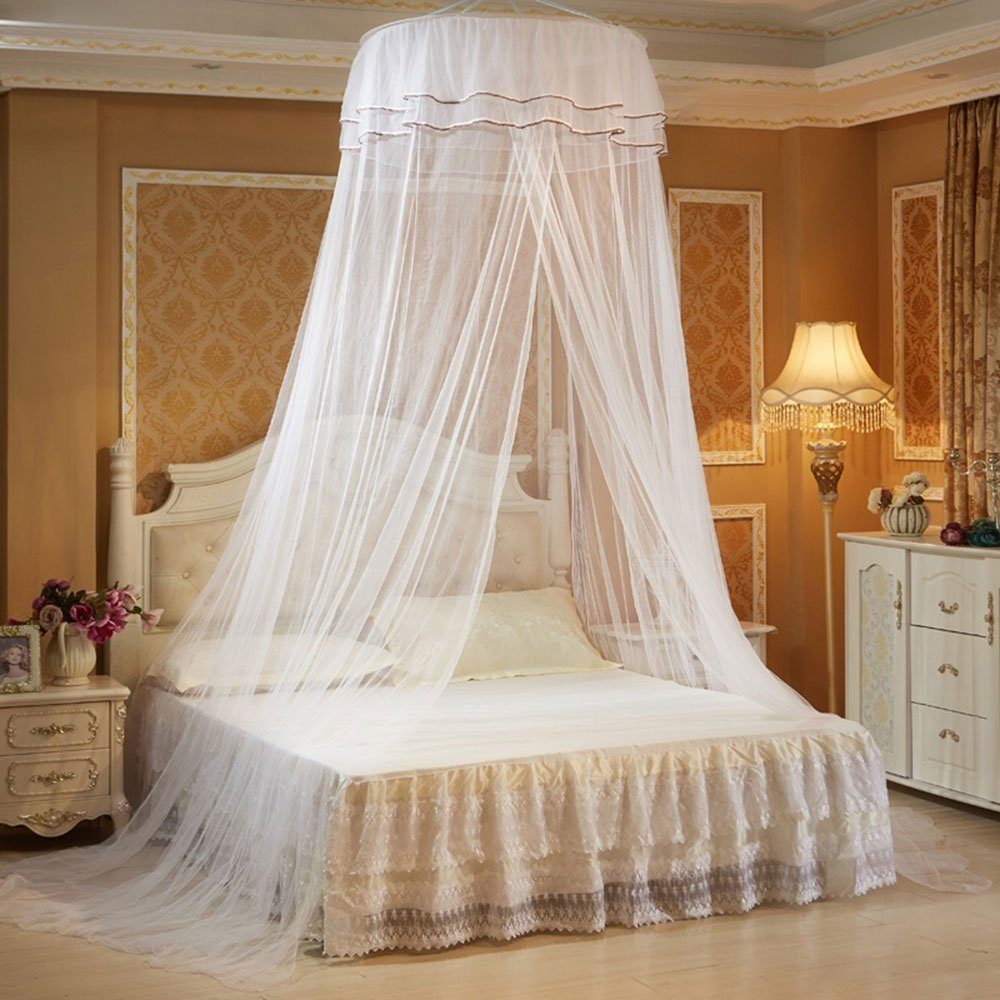 Moskitonetz Deckenmontiertes Moskitonetz, Foldable Bed Canopy with Hook