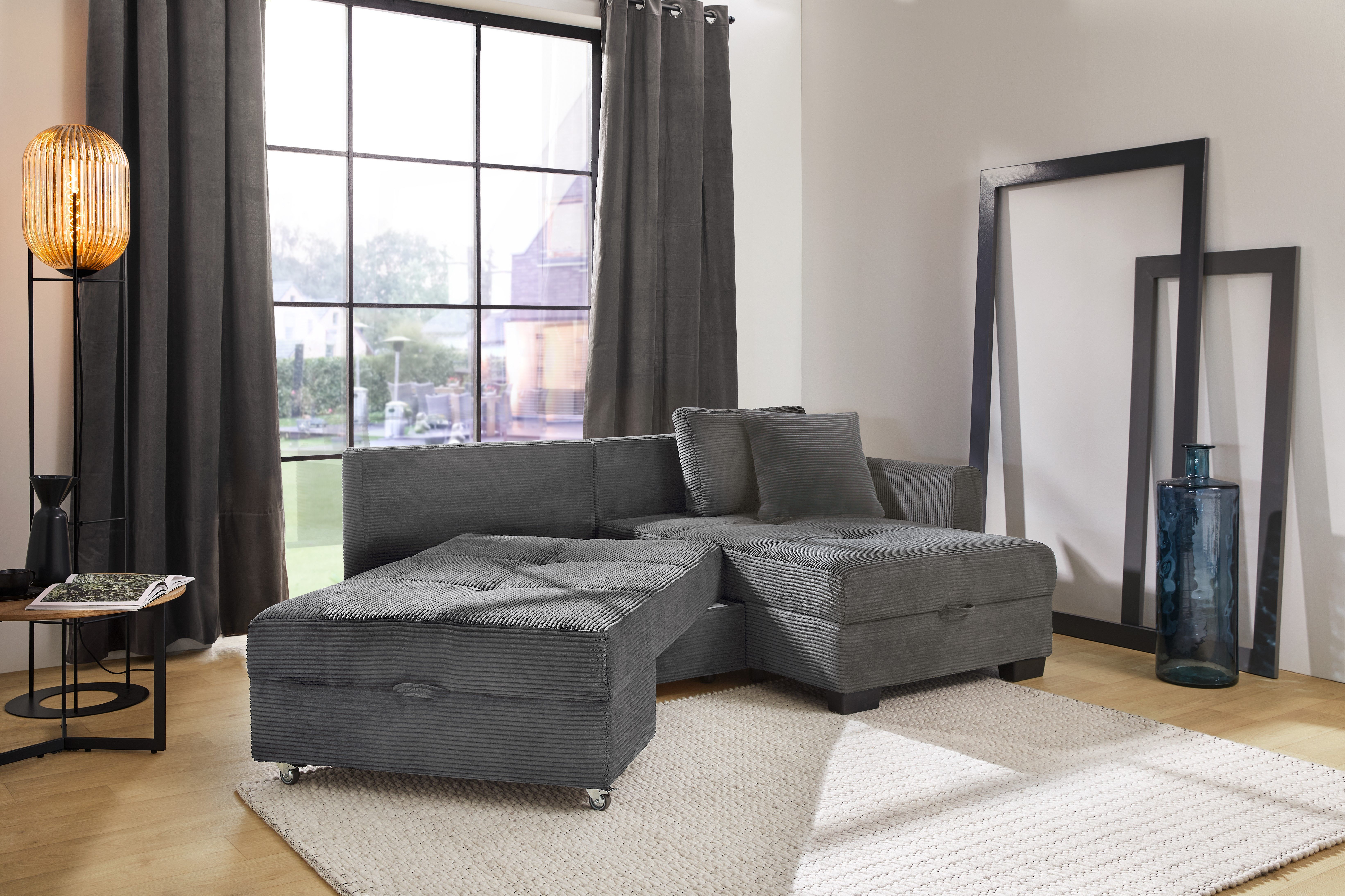 Jockenhöfer Gruppe Ecksofa Fantasy L-Form, B: 247 cm, Dreh-Schwenk-Ottomane günstig online kaufen