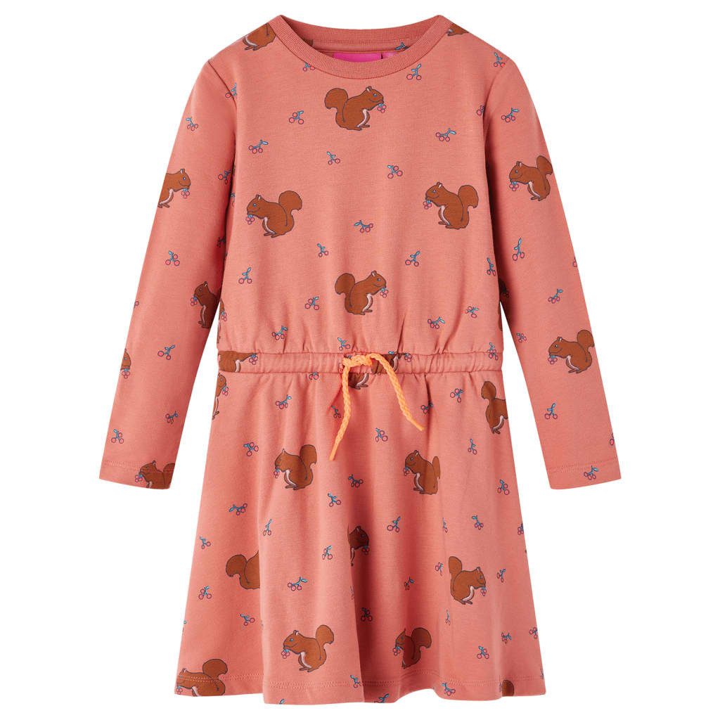 Druckkleid Kinderkleid Altrosa 104