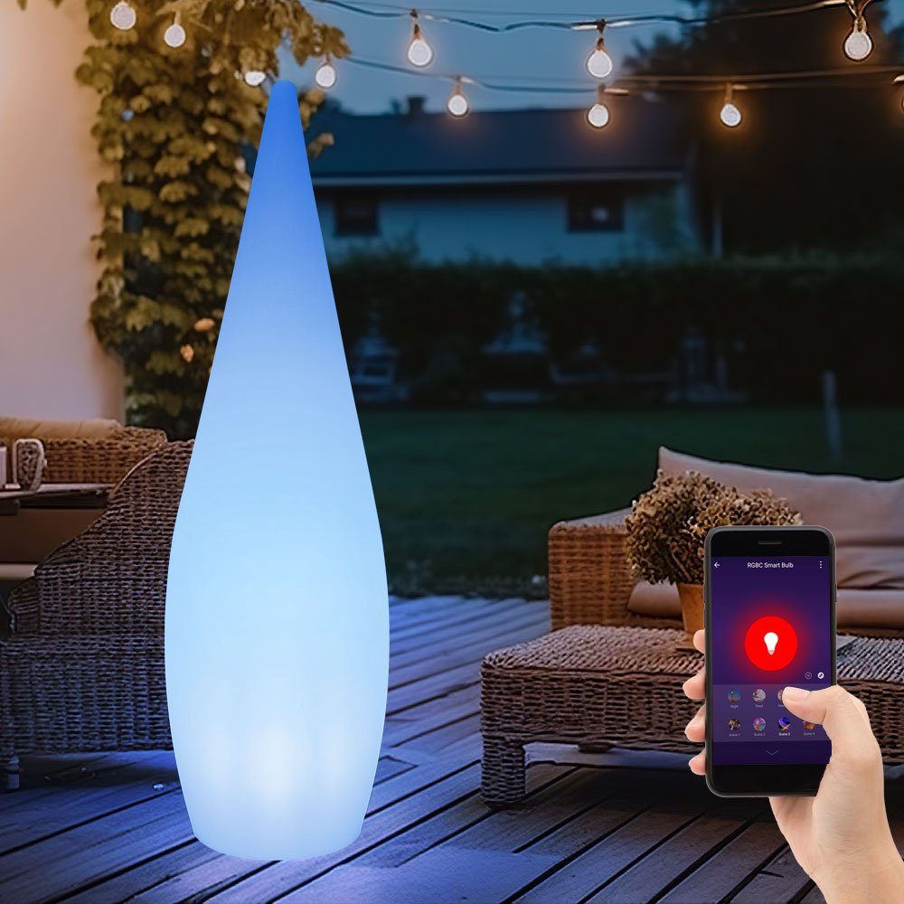 Globo LED Wandstrahler, inklusive, Fernbedienung dimmbar Tageslichtweiß, LED Warmweiß, D cm RGB Kaltweiß, Farbwechsel, 37 Steuerung Leuchtmittel Außen Stehlechte App Neutralweiß