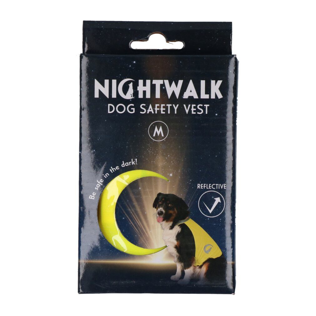 Nightwalk Hunde-Halsband Dog Safety Vest Yellow Medium
