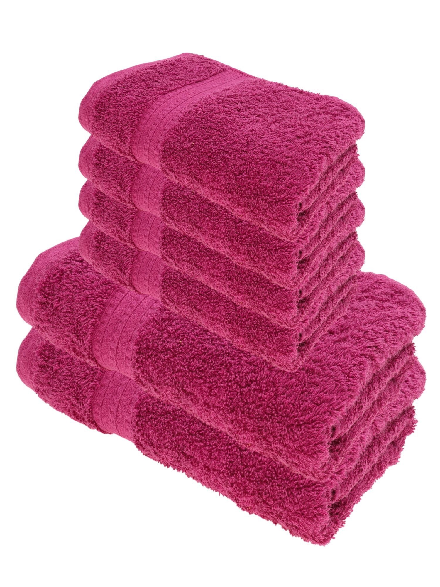 Julie Julsen Handtücher 6-Handtücher-Fuchsia, Bio-Baumwolle (6-St) günstig online kaufen