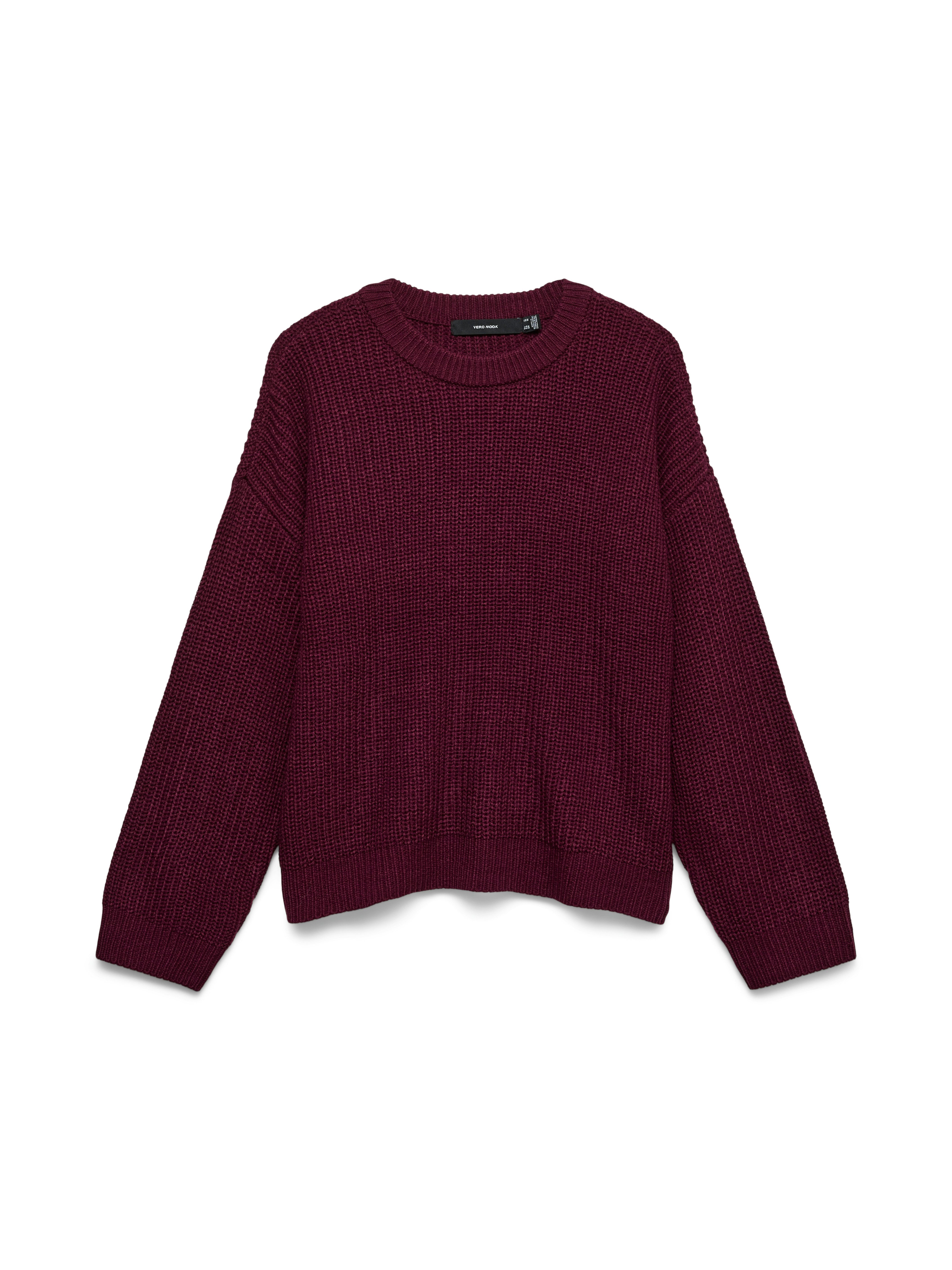 Vero Moda Strickpullover VMLEA LS O-NECK PULLOVER NOOS Kunstfaser