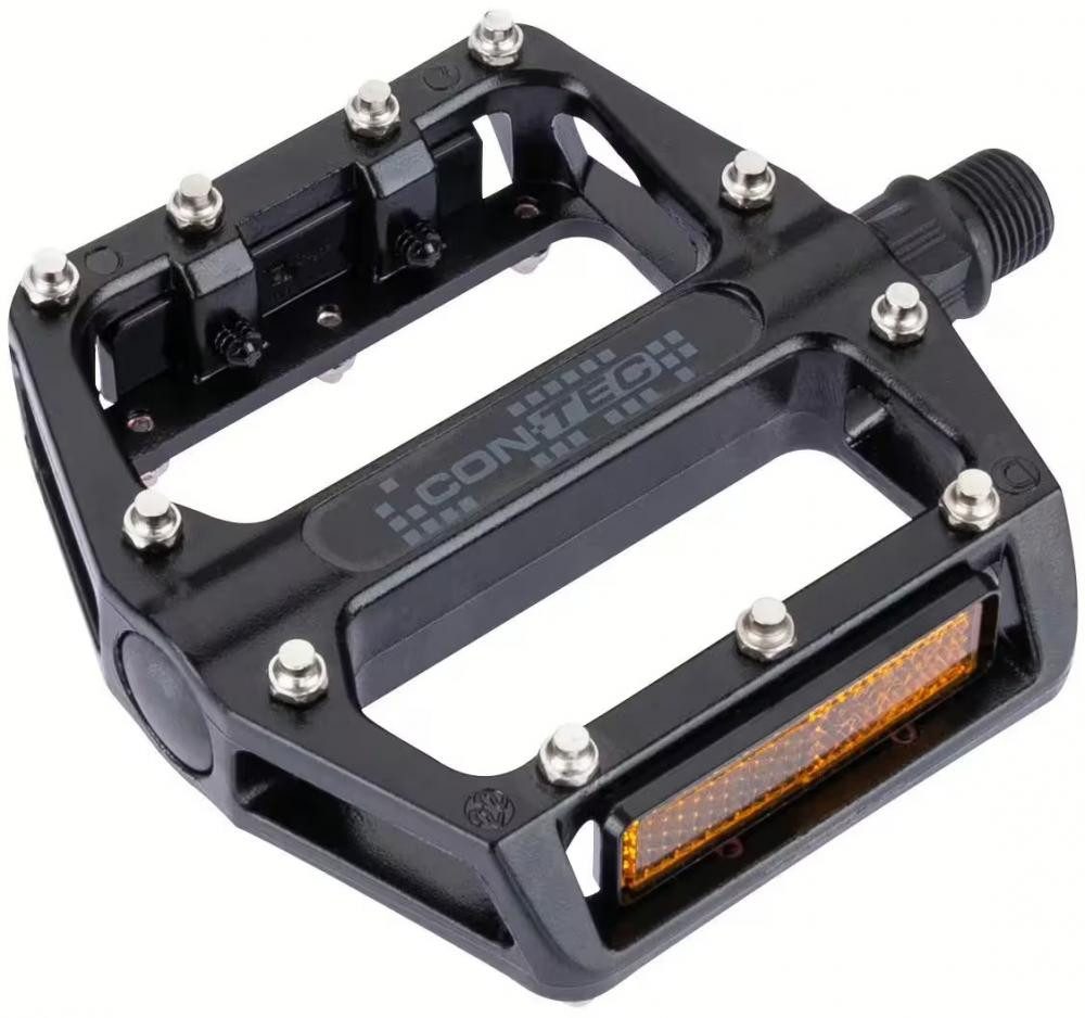 Contec Plattformpedale Contec Plattformpedale 2Black MTB - Aluminium, austauschbare Pins, Kug