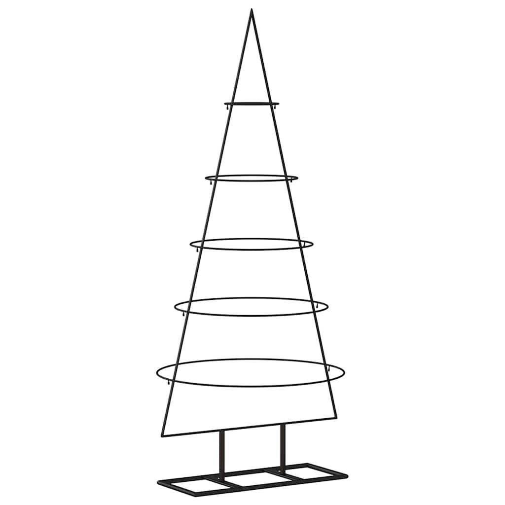 vidaXL Künstlicher Weihnachtsbaum Metall-Weihnachtsbaum für Dekorationen Schwarz 125 cm – Bild 5 von 5