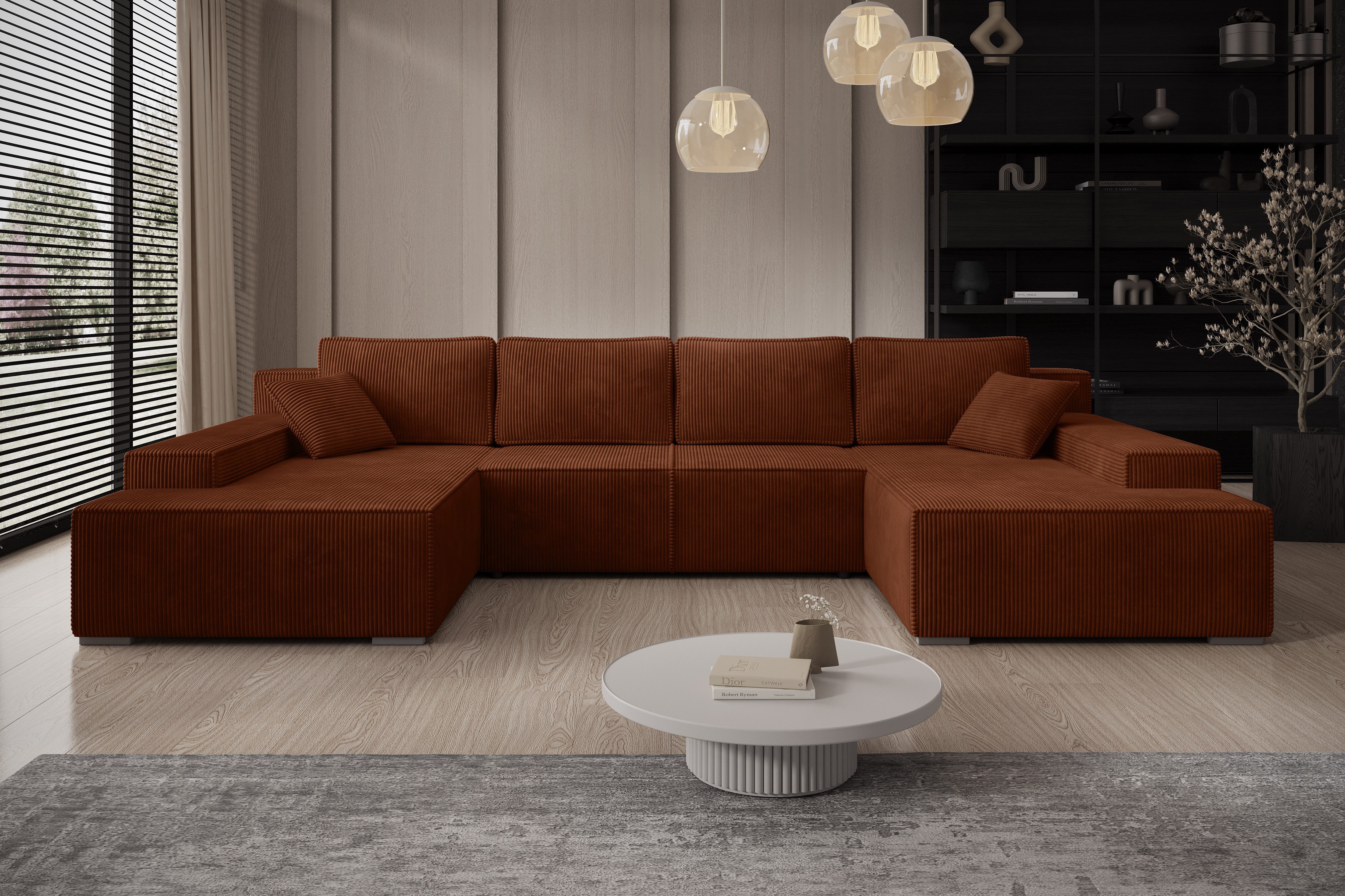 PROMETO Möbel Ecksofa Ecksofa Couch U-Form günstig online kaufen