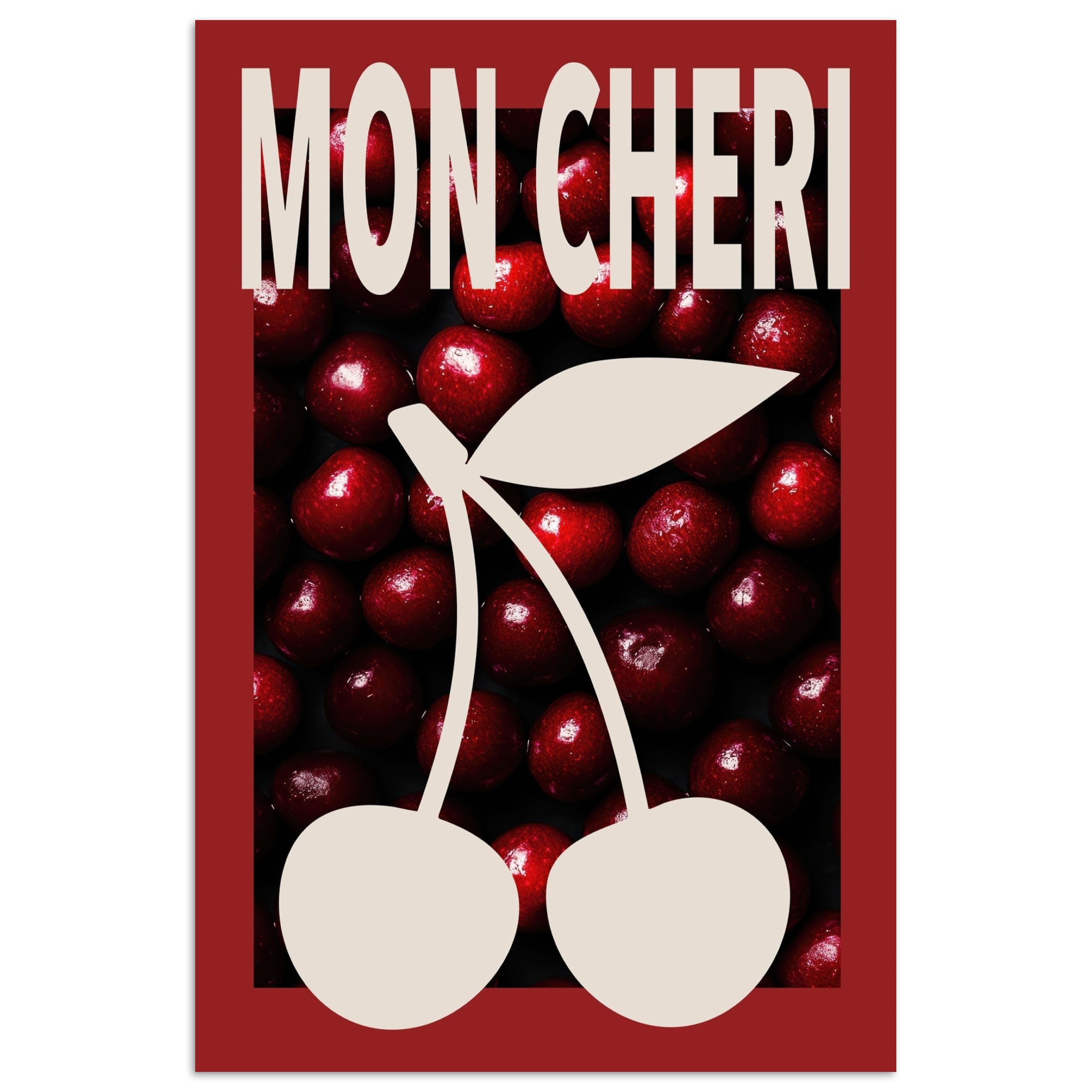 MuchoWow Poster Kirschen - Illustration - günstig online kaufen