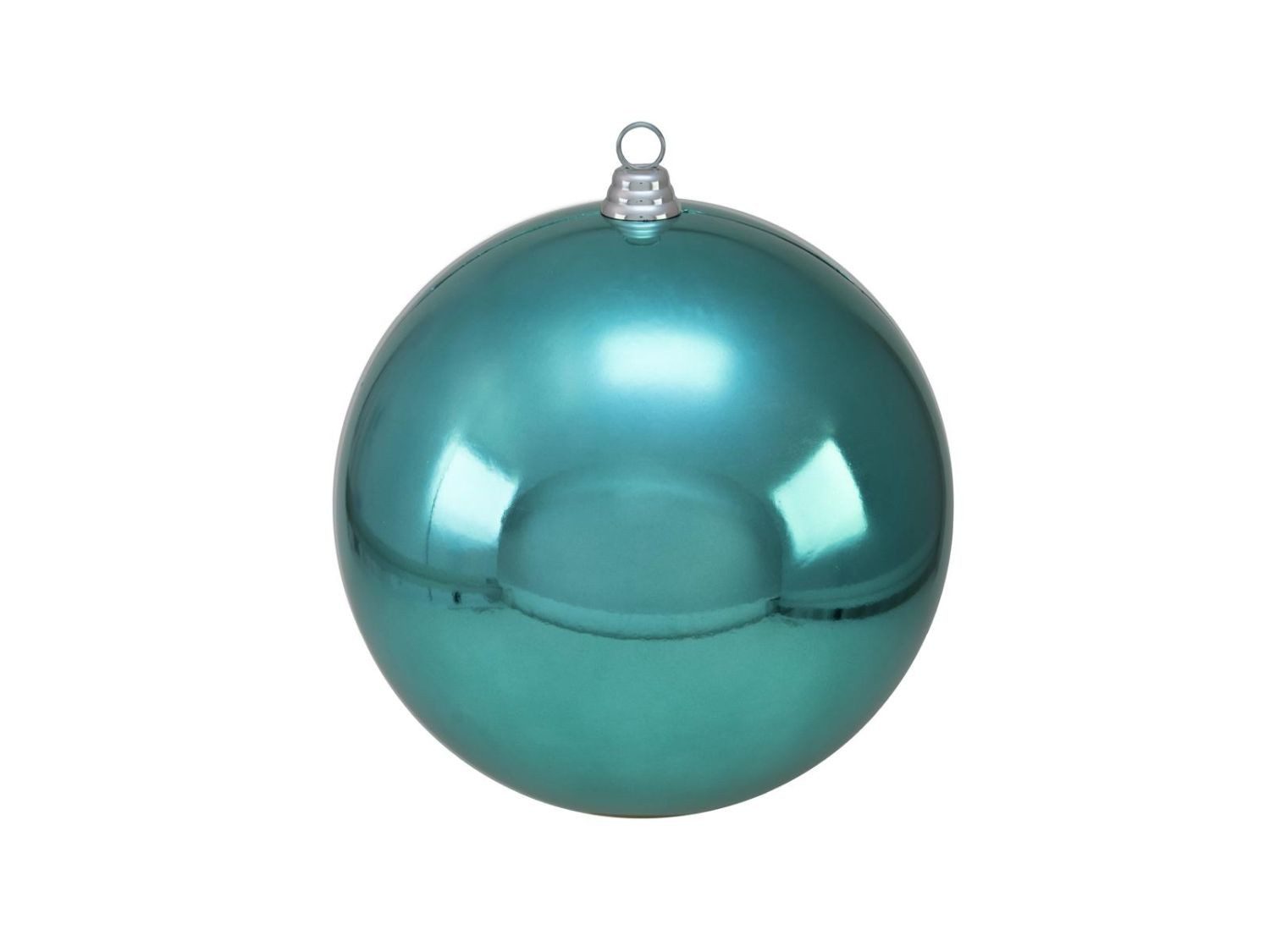 INNA-Glas Christbaumschmuck Weihnachtskugel Teodora, glänzend türkis, Ø30cm