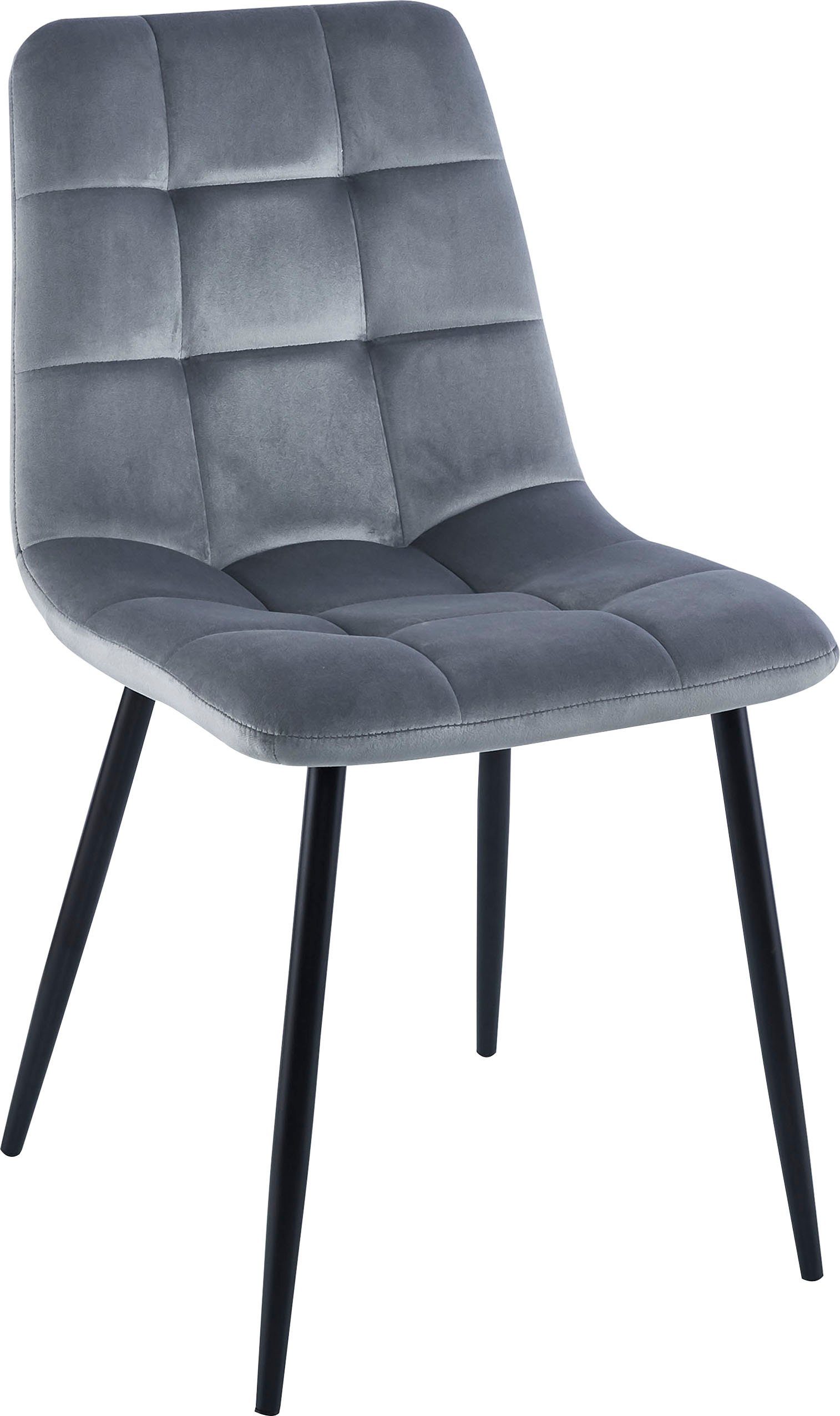 Home affaire Esszimmerstuhl Parma (Set, 2 St), Bezug in Samtstoff, Küchenst günstig online kaufen