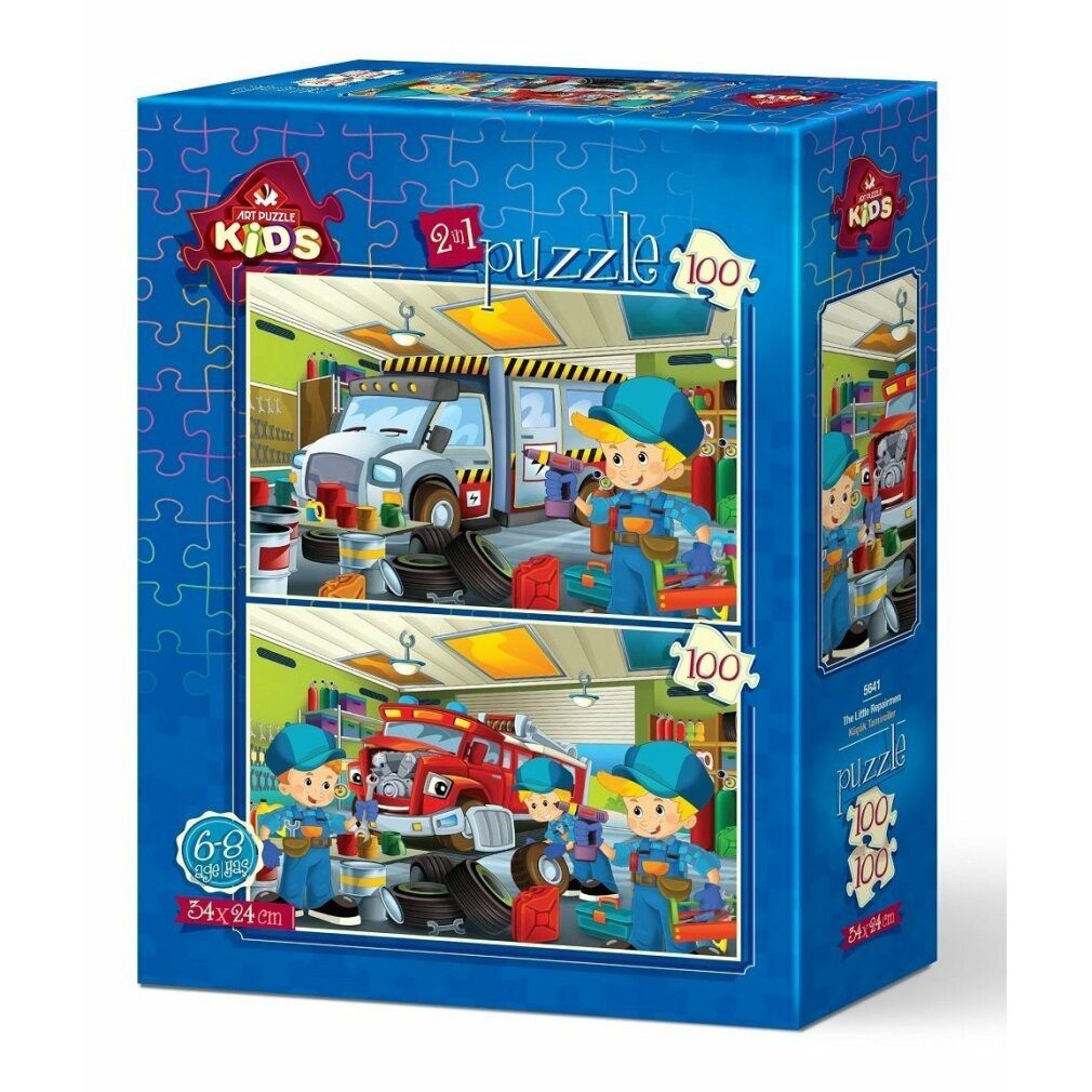 ART PUZZLE Puzzle Puzzle Kleine Reparateure 2x100 Teile, Puzzleteile