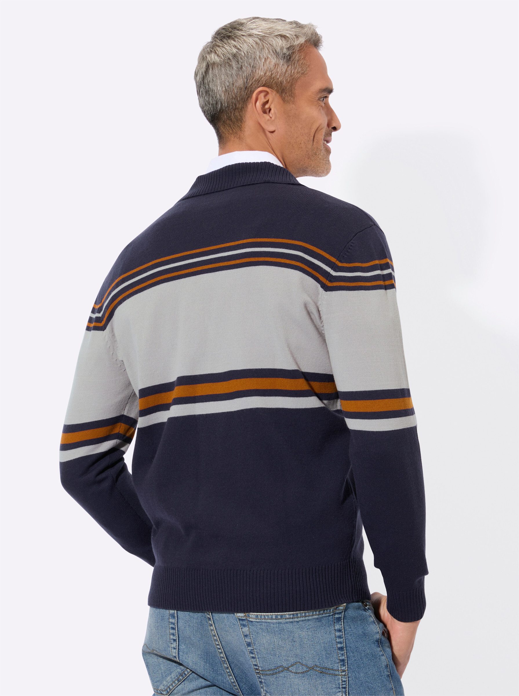 Sieh an! Strickpullover Polopullover Langarm Jersey günstig online kaufen