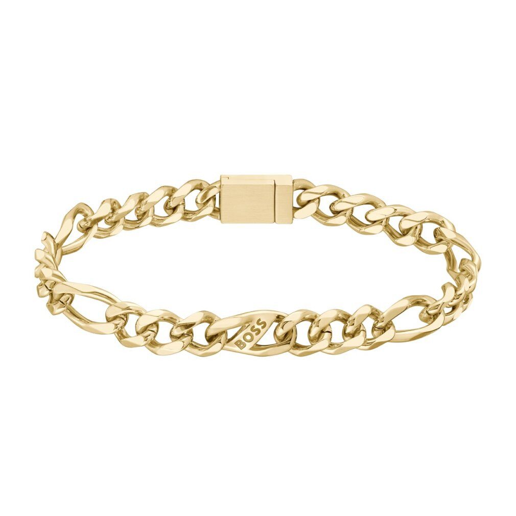 BOSS Armband Rian 1580614 vergoldetes Herren-Stahlarmband - Länge: 19 cm