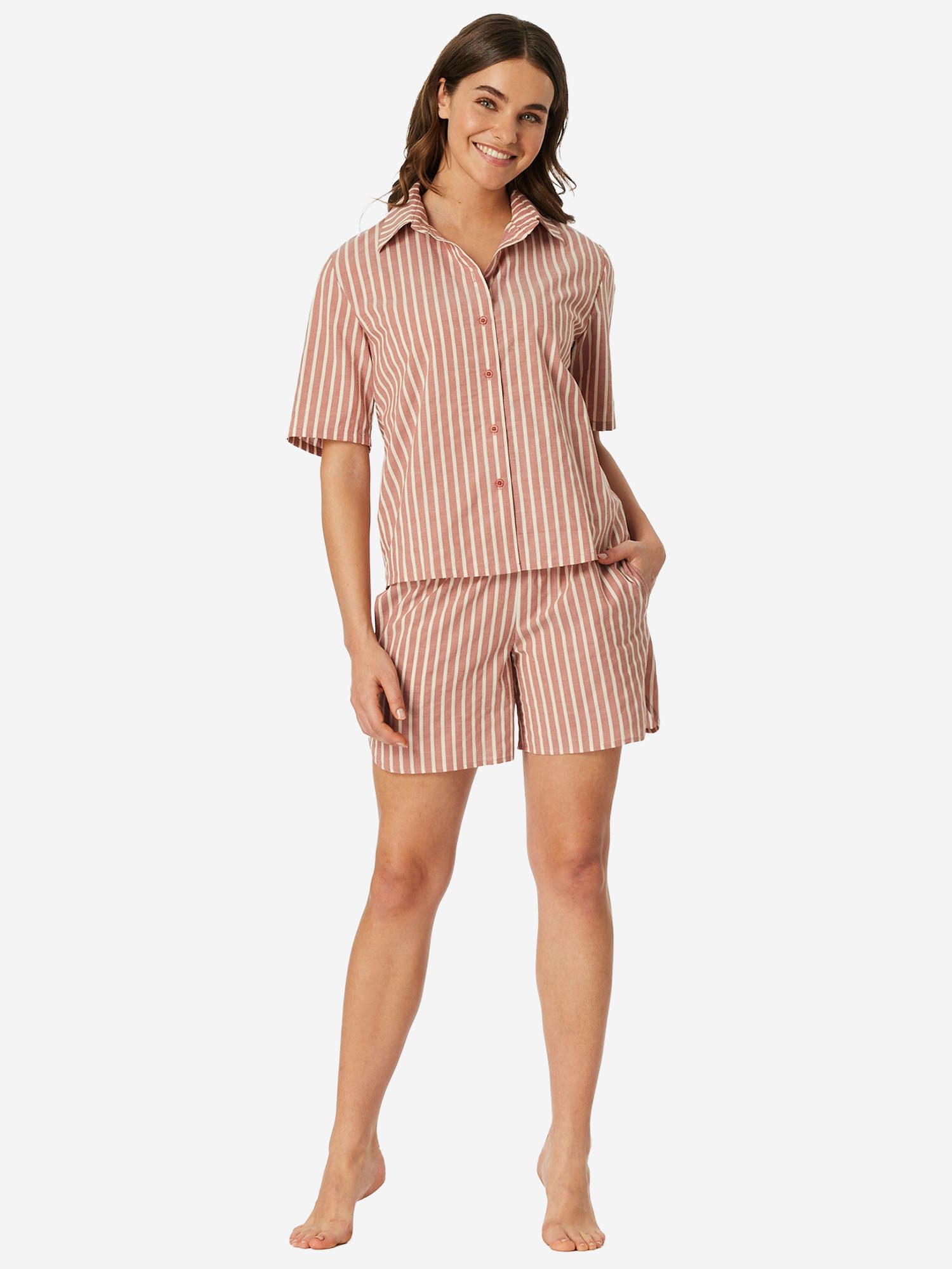 Schiesser Pyjama Selected Premium (2 tlg) Schlafanzug, Pyjama Set, Nachtwäsche