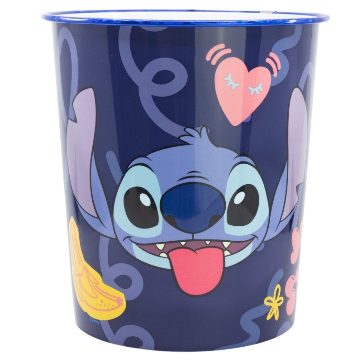 Disney Mülleimer Stitch Abfalleimer 10 Lt für Kinderzimmer mit fröhlichem Design