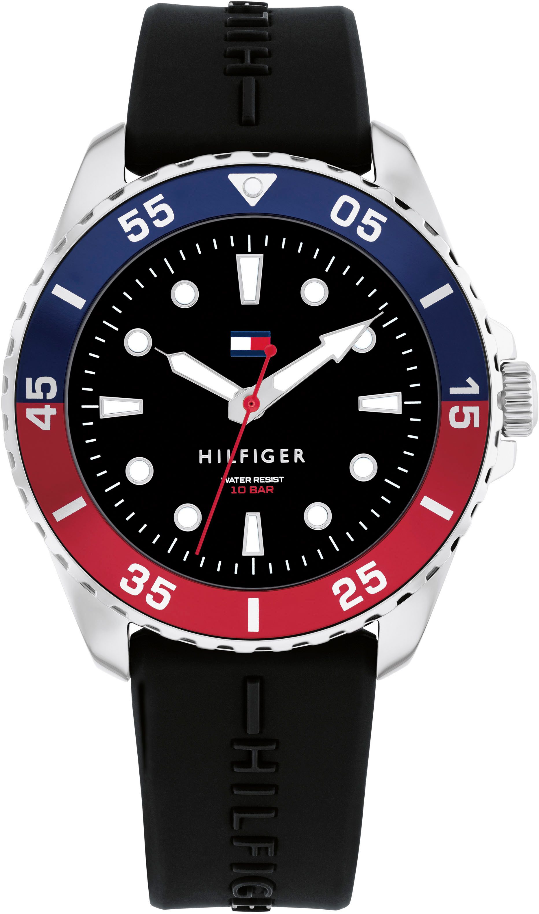 Tommy Hilfiger Quarzuhr KIDS 1720046, Armbanduhr, Kinderuhr, analog, Silikonarmband, Geschenkidee