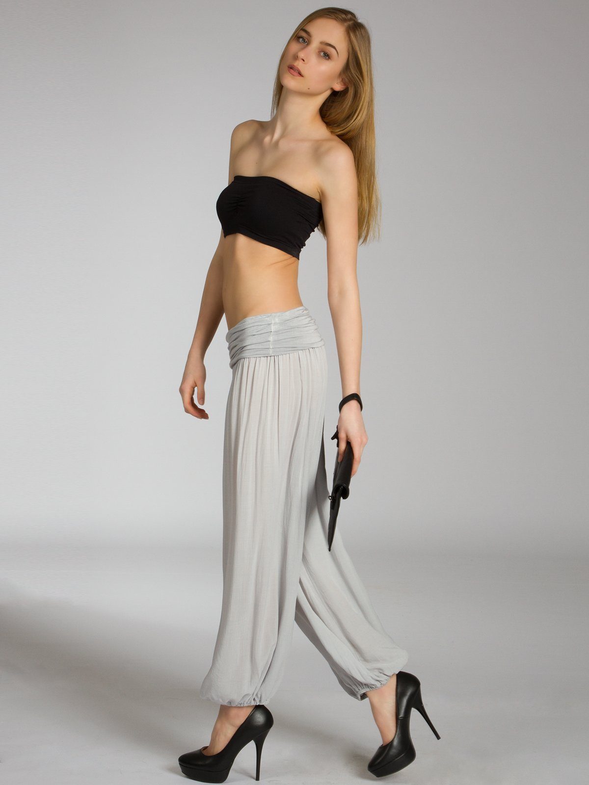 Caspar Stoffhose KHS035 leichte Damen Sommer günstig online kaufen