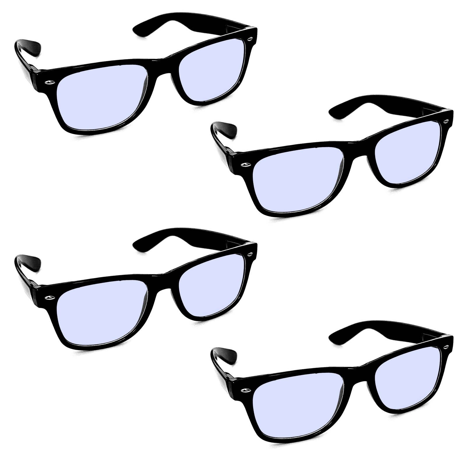 HAC24 Brille »4x Blaulichtfilter Bildschirmbrille Blaufilterbrille  Gamingbrille Blaufilter PC Bildschirm Monitor Brille Bürobrille  Arbeitsplatzbrille«, Ohne Stärke, für Damen Herren