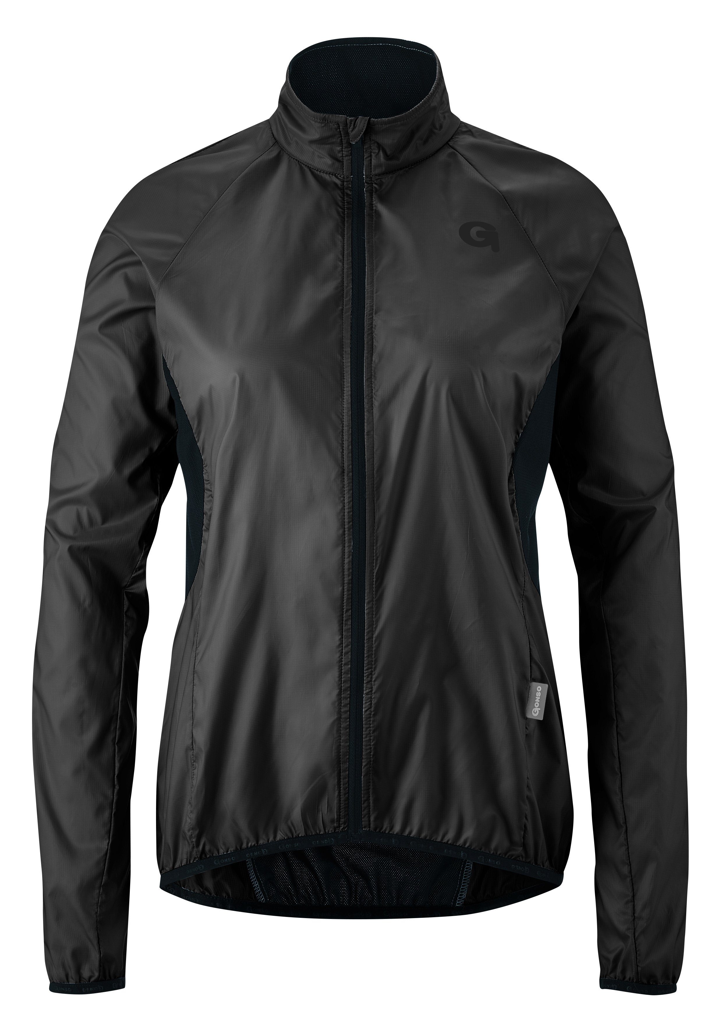 100% Gonso leicht, Fahrradjacke Scrivia Extra schwarz winddicht