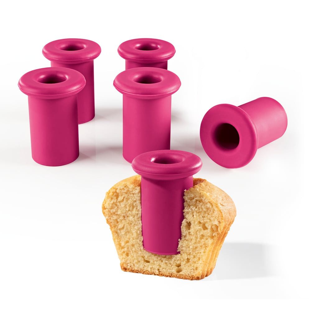 CUCAP Backform Silikon-Backförmchen 6er-Set, (6-tlg), Backspaß, kein einfetten nötig, für vielfältige Küchlein