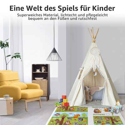 Kinderteppich Teppich Kinderzimmer, MULISOFT, Kinderteppich für Jungen und Mädchen, Teppich für Kinderzimmer, Schlafzimmer und Spielzimmer, Weich und Bequem, 150 x 100 CM