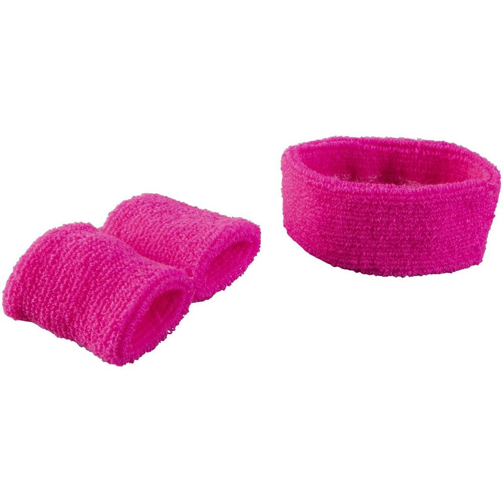 Kostüm Schweißband-Set - 2-teilig - für Erwachsene - pink