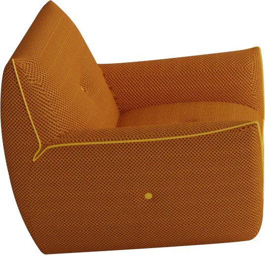 Egoitaliano Sessel Yuki, extravagantes Design und höchster Sitzkomfort, tolle Details, mit bioelasatische MIcrofaser BOUNCE bezogen