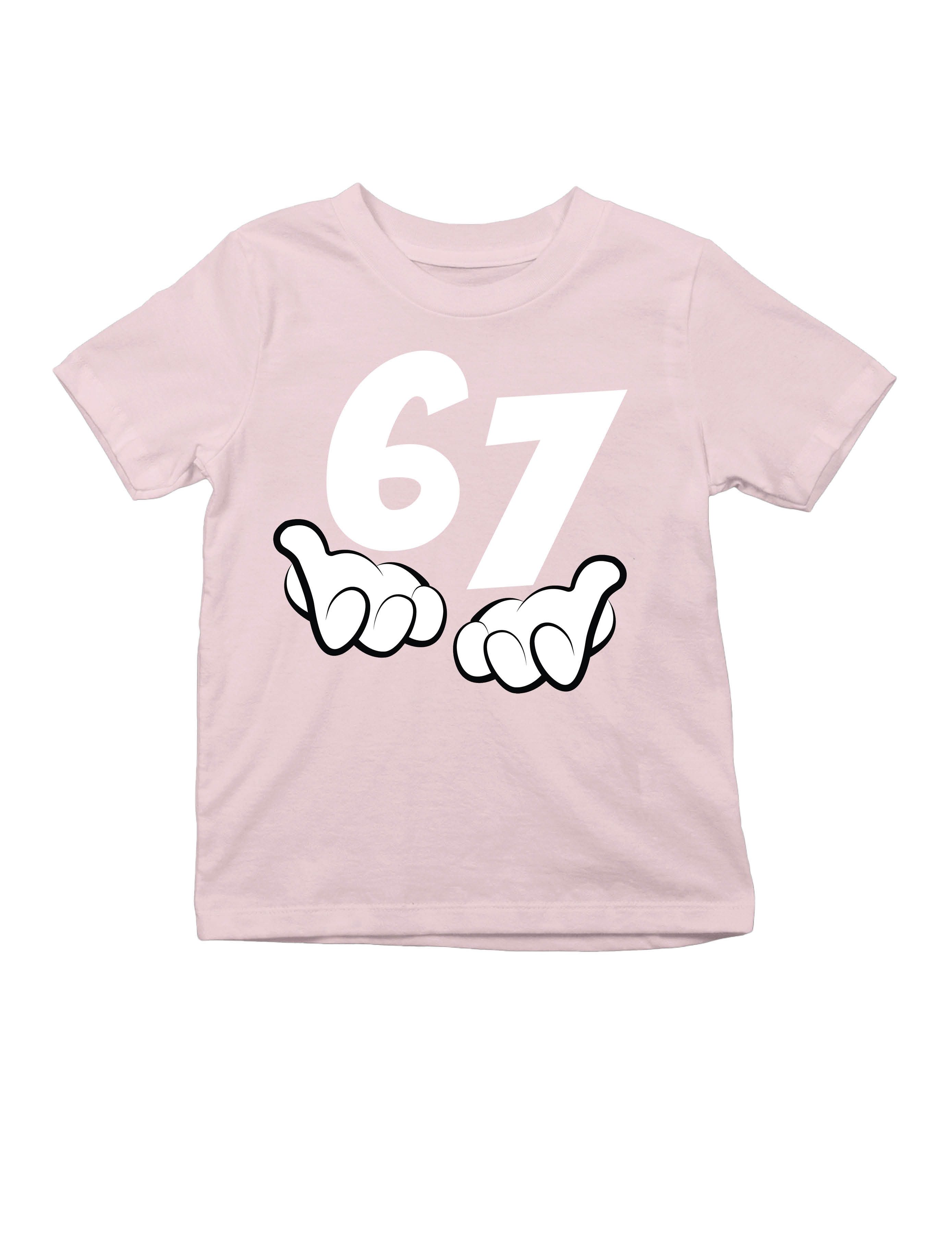 Youth Designz Print-Shirt Kinder T-Shirt "67" lustig Fun-Print Statement Geschenk Trend mit witzigen Aufdruck für Jungen und Mädchen