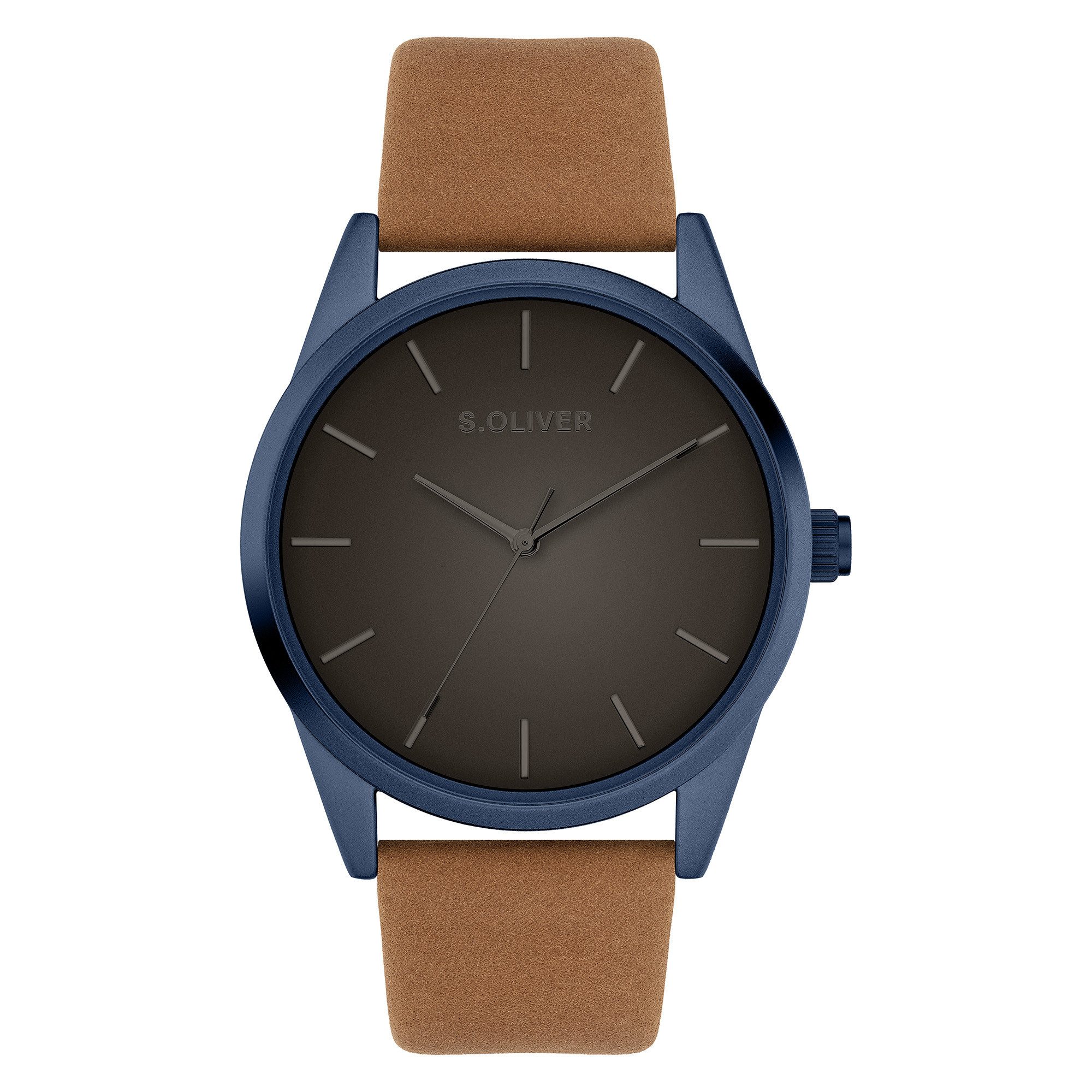 Quarzuhr Round Basic Kunstleder