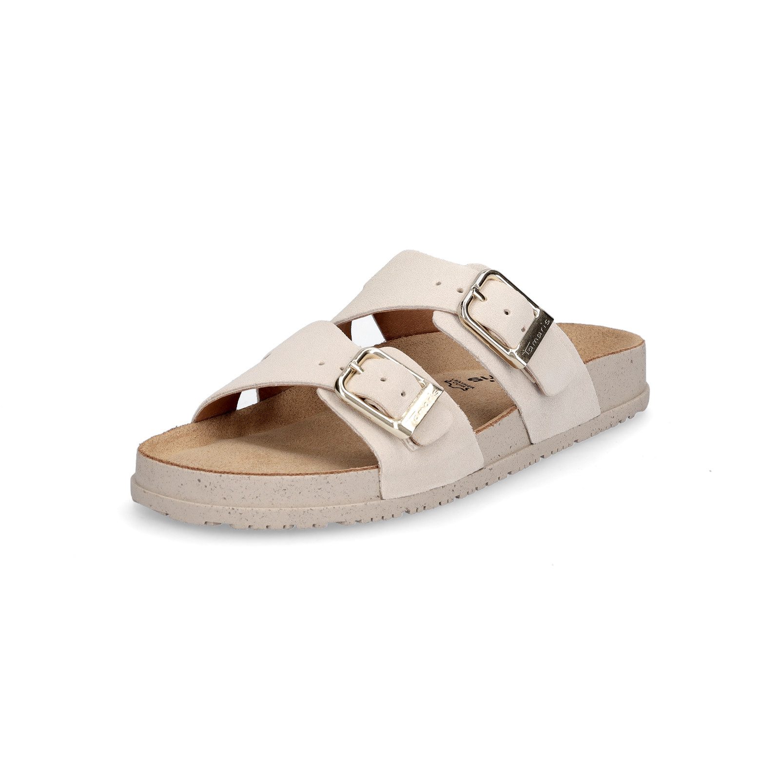Tamaris Damen Pantolette beige Pantolette