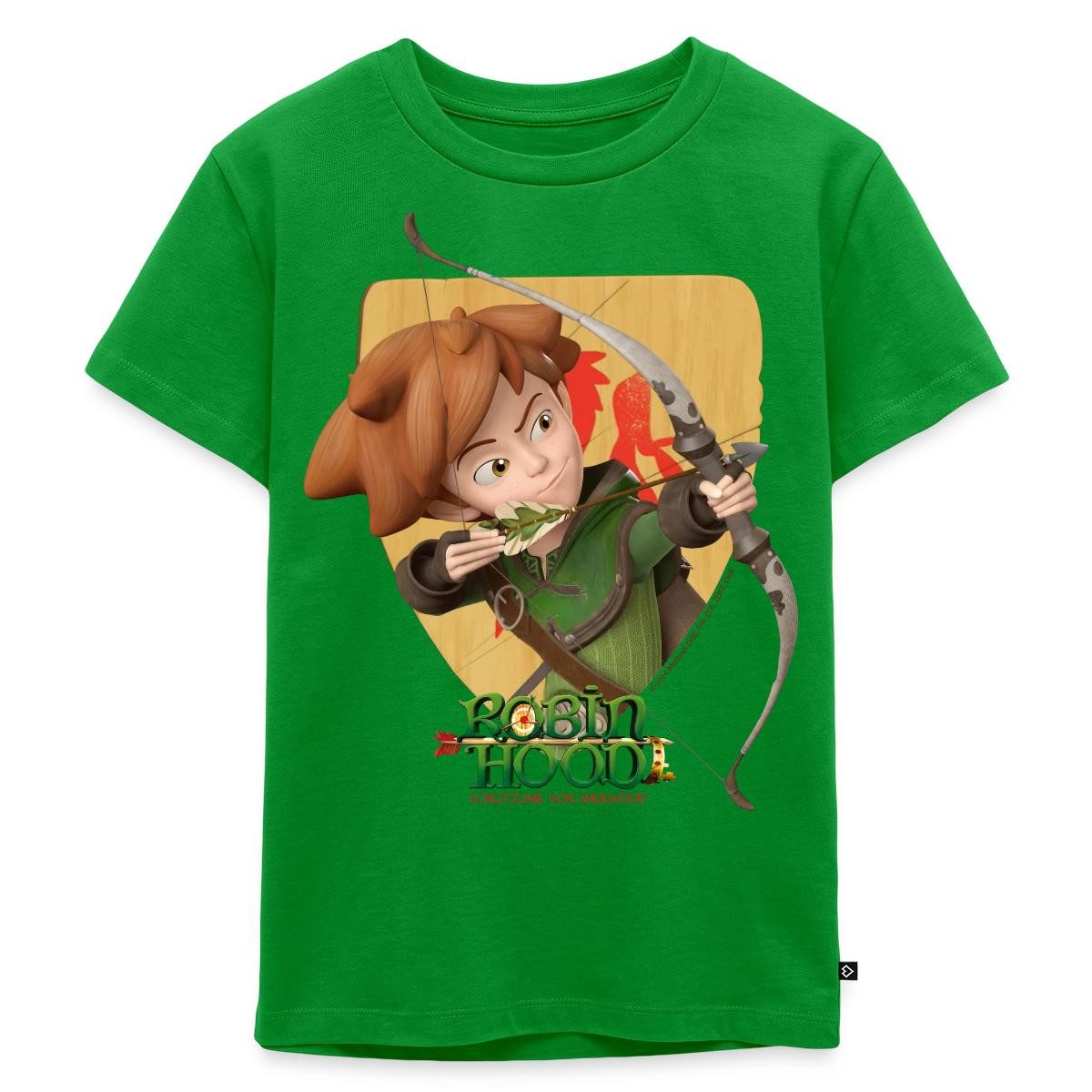 T-Shirt Robin Hood Schießt Mit Seinem Bogen Kinder Premium T-Shirt