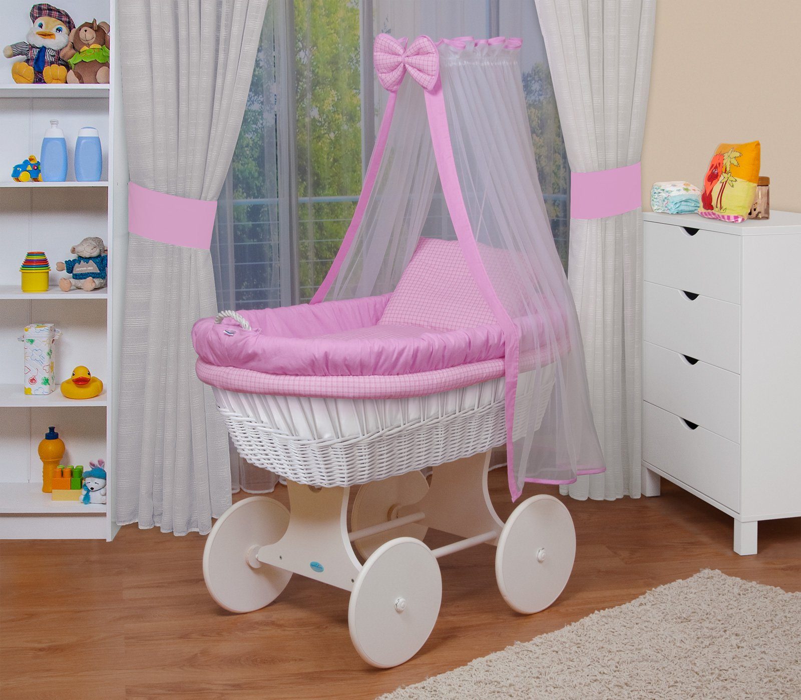 Waldin Колыбели Waldin Baby Колыбели-Set mit Ausstattung,XXL