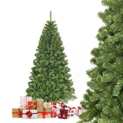 COSTWAY Künstlicher Weihnachtsbaum »Tannenbaum«, Fichte, 180cm, mit Metallständer, 928 Spitzen PVC Nadeln, Klappsystem, Grün
