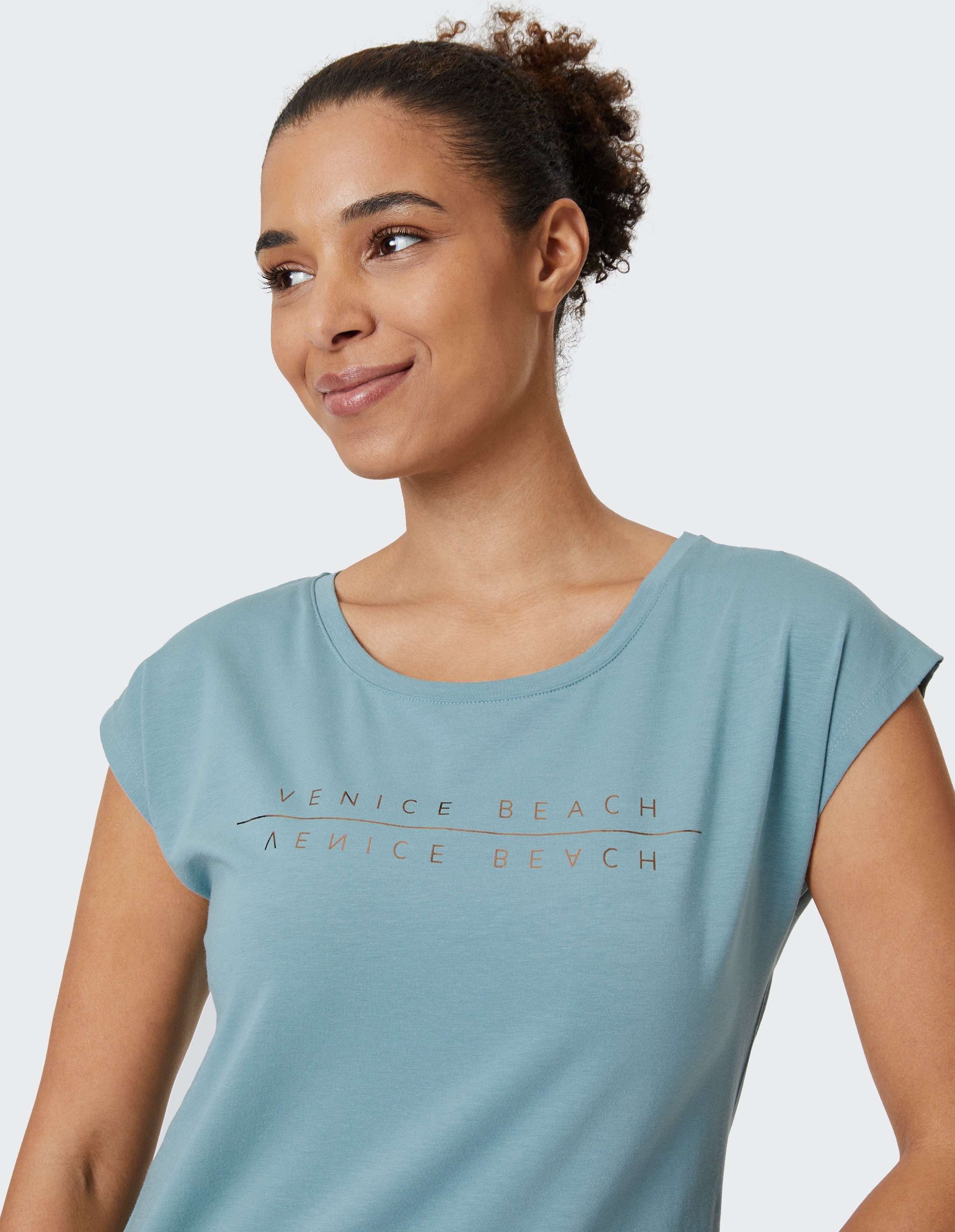 T-Shirt Wonder T-Shirt (1-tlg) VB Beach Venice agave