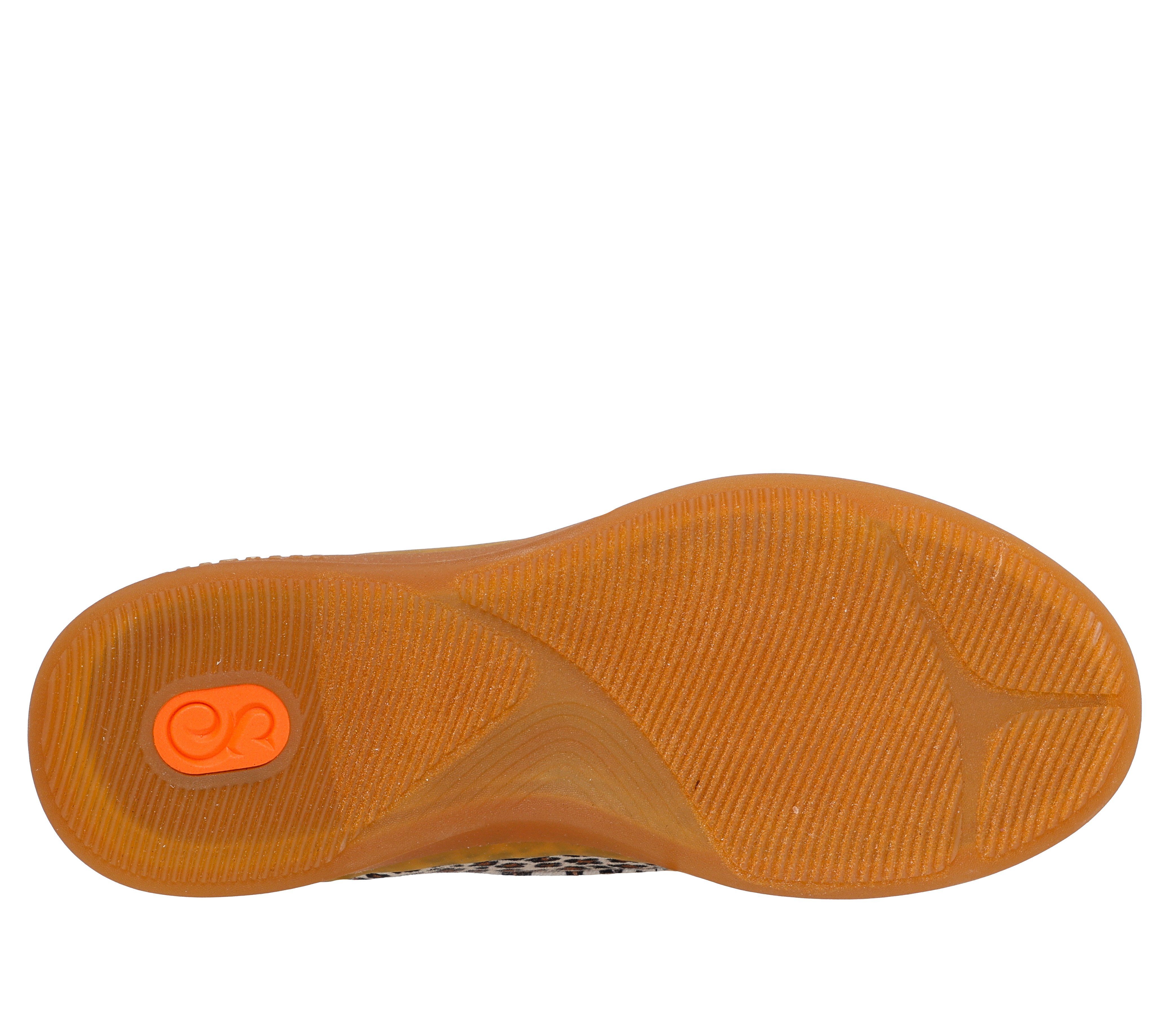 Skechers COURTSIDE-NATURE GIRLZ Sneaker Basket-Sneaker, Schnürschuh mit Slip-Ins Funktion, Leo-Optik