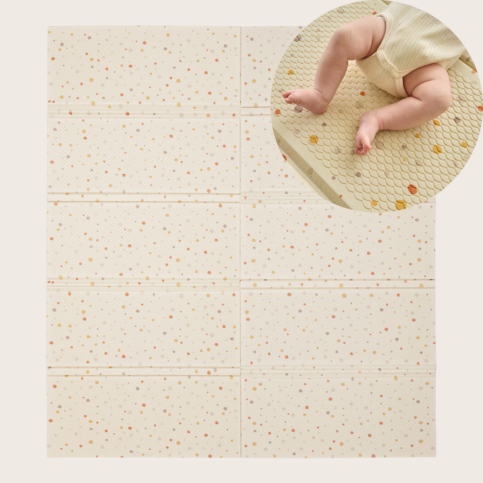 lionelo Spielmatte ZORA (Set, Set), Faltbar/beidseitig/geruchsneutral/XPE/1,5 cm dick/antirutsch