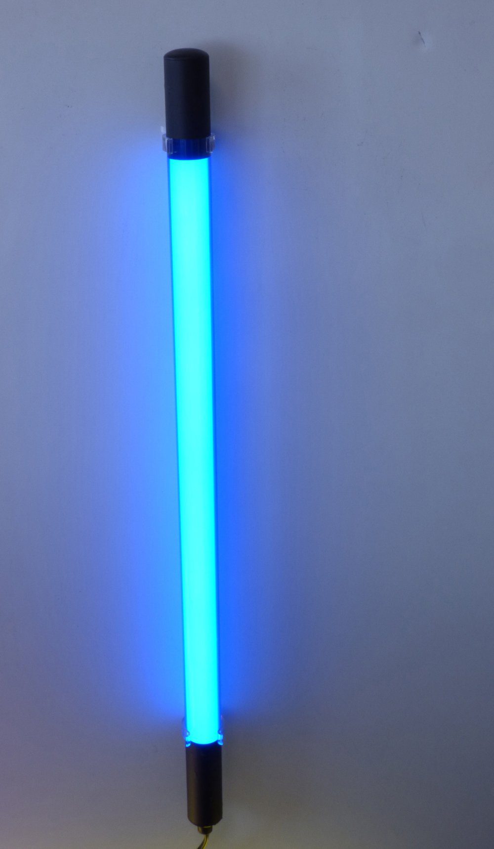 XENON LED Wandleuchte 8907 LED Slim Leuchtstab 123cm Ø30mm Kunst-Röhre Blau, LED Röhre T8, Xenon / Blau