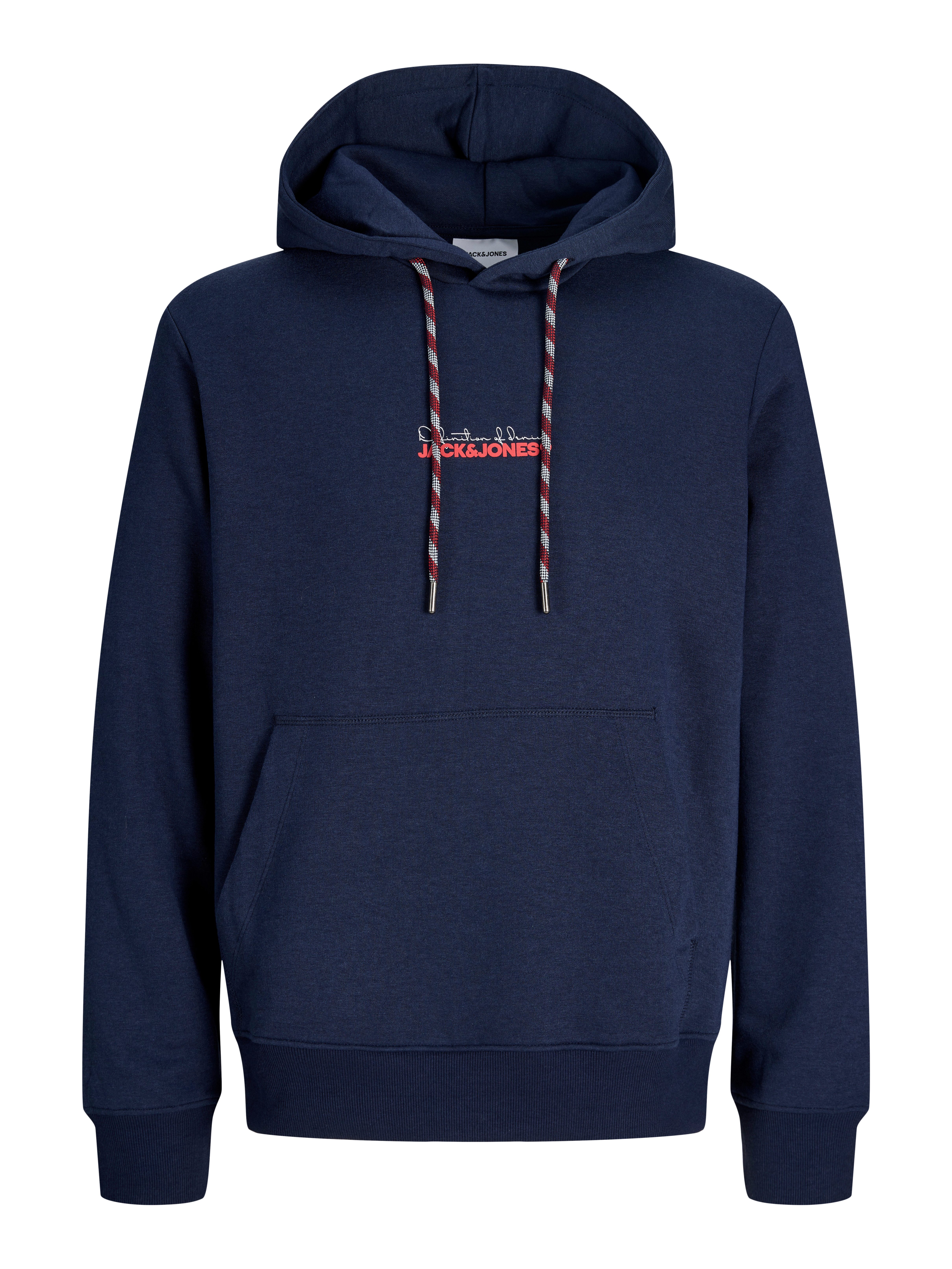 Jack & Jones Kapuzensweatshirt JJKENDRICK SWEAT HOOD Baumwollmischung, regular fit