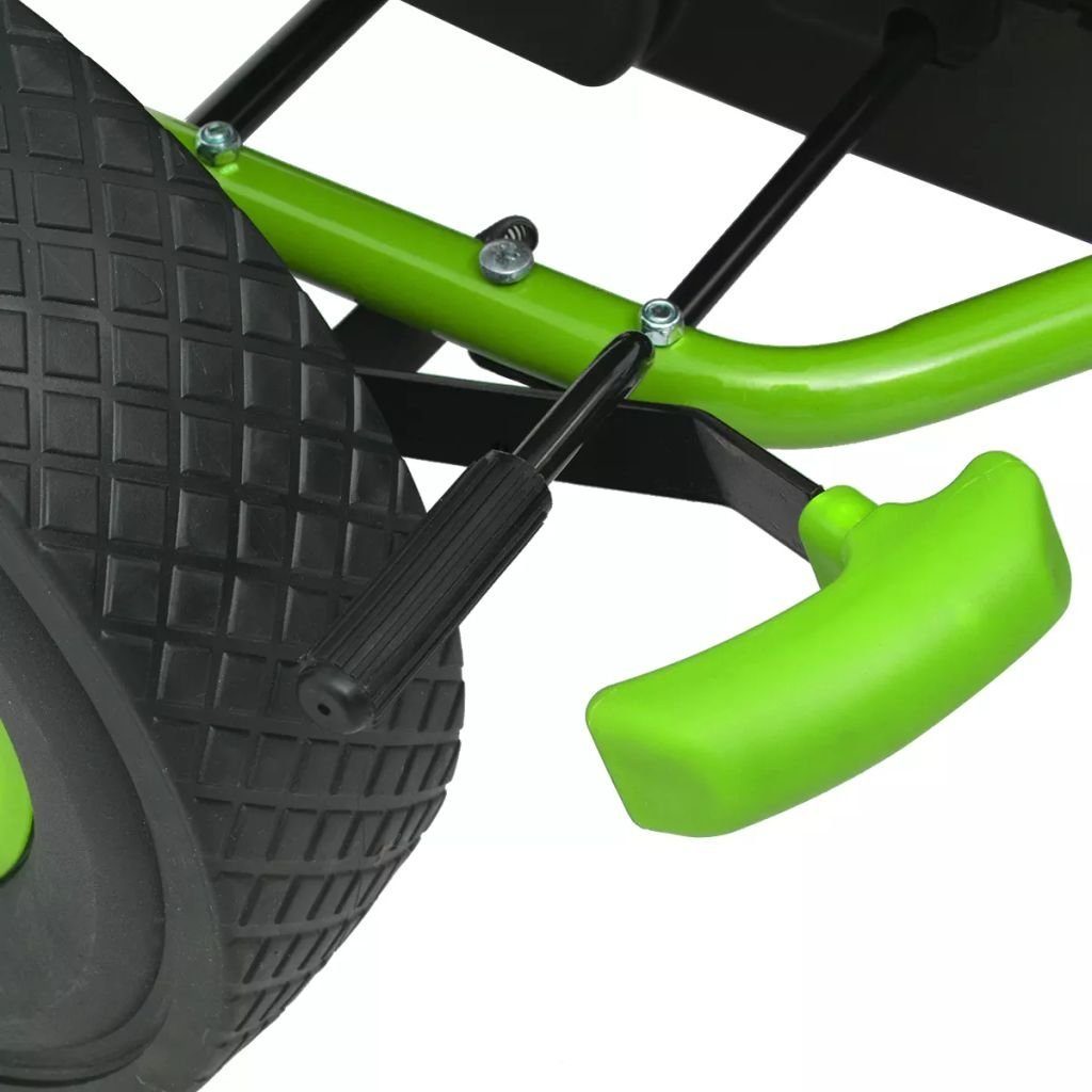 Trampelauto verstellbarem Tretfahrzeug Tretfahrzeug Si Grün Pedal Kinderfahrzeug Go-Kart vidaXL