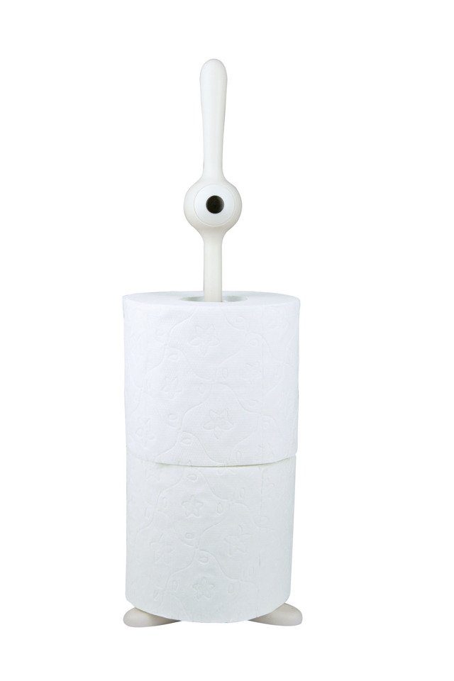 KOZIOL Toilettenpapierhalter Toq Solid Weiß, für 2 Rollen
