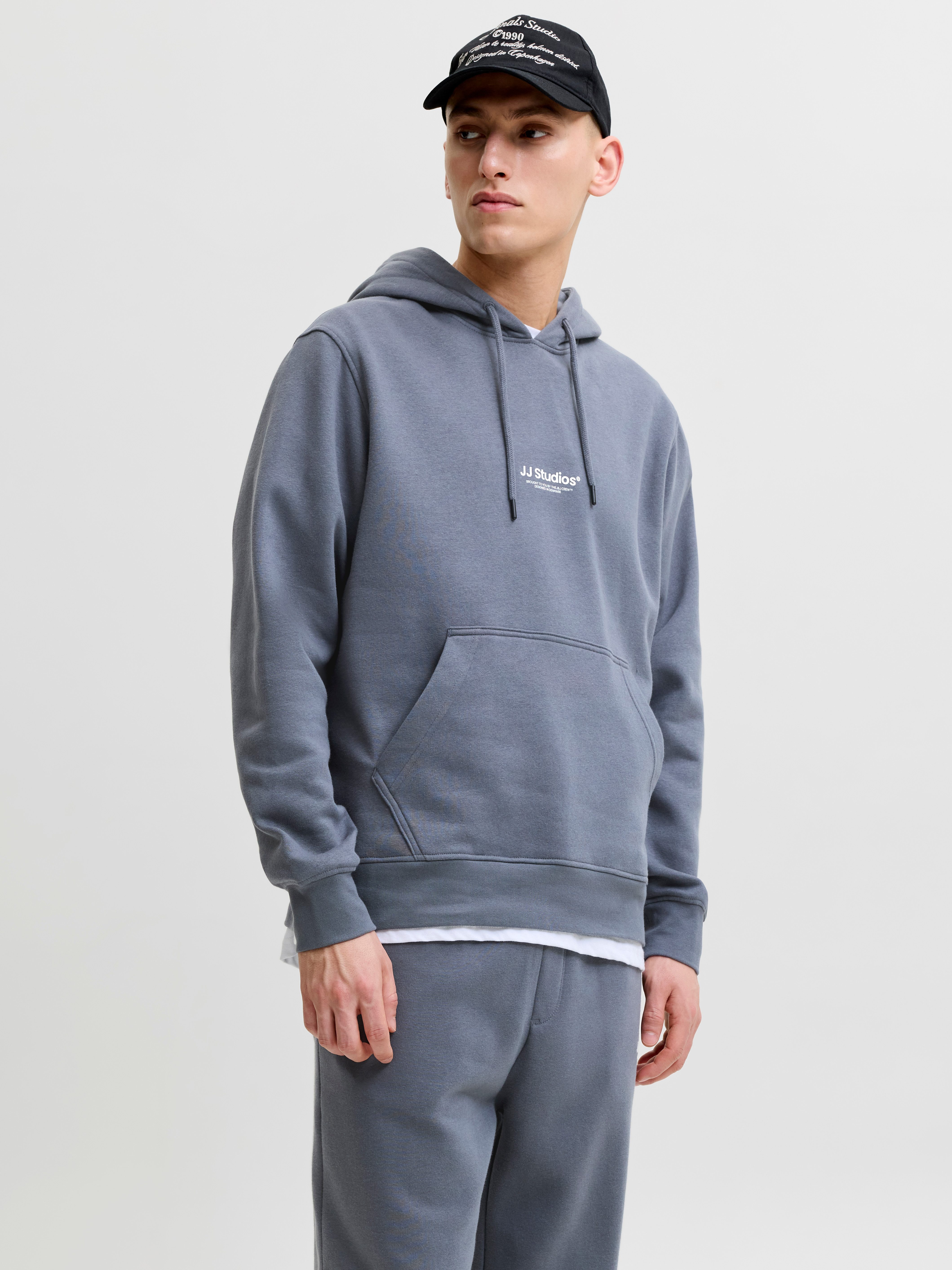 Jack & Jones Kapuzensweatshirt JJESOHO SWEAT HOOD NOOS Baumwollmischung, relaxed fit