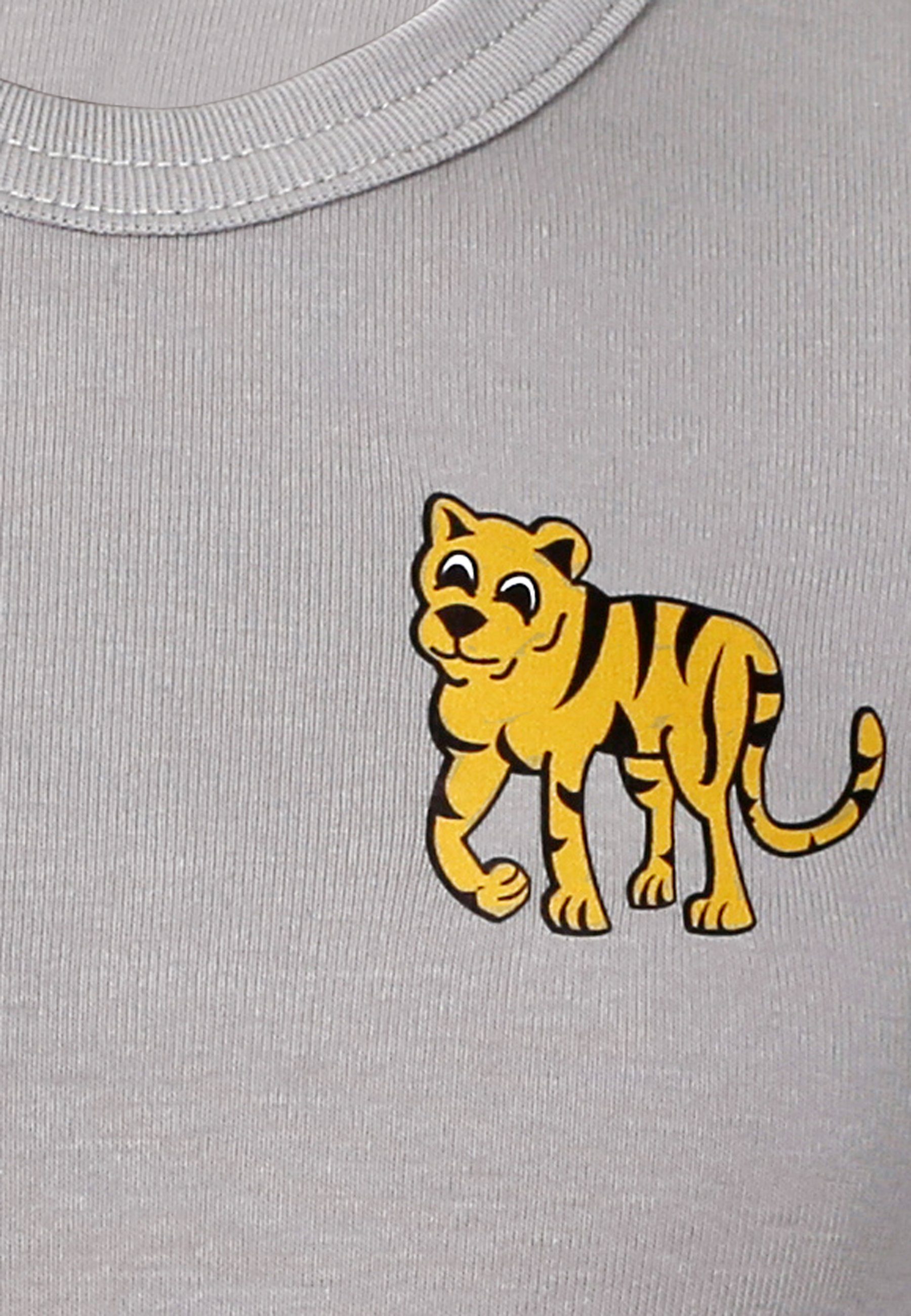 CARBURANT Unterhemd Unterhemd Jungen, reiner Baumwolle Tiger-Motiv aus für