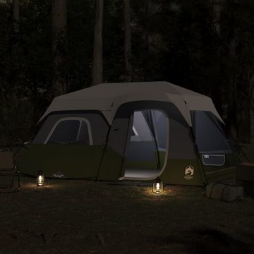 vidaXL Vorzelt Campingzelt Hellgrün Verdunkelungsstoff LED, (1 tlg)