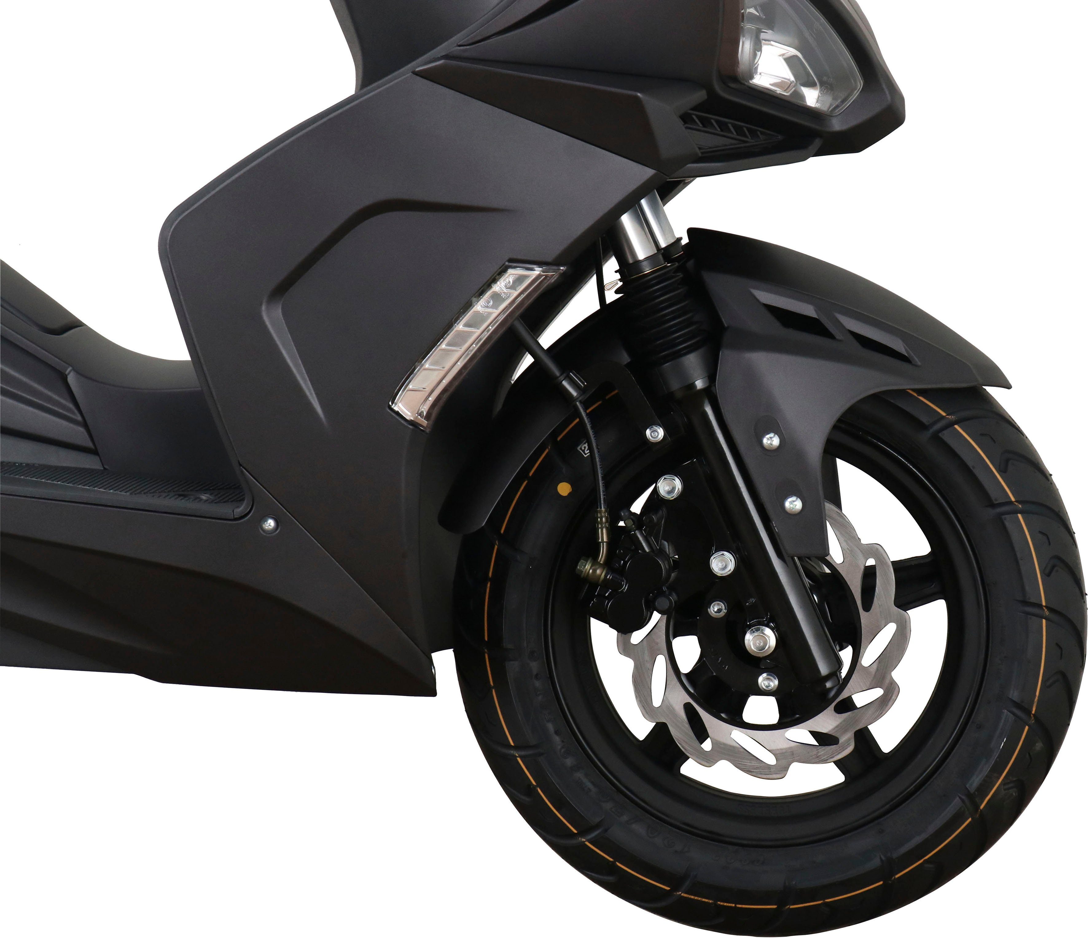 5 50 km/h, schwarz ccm, UNION GT Mofaroller 25 Euro Striker,