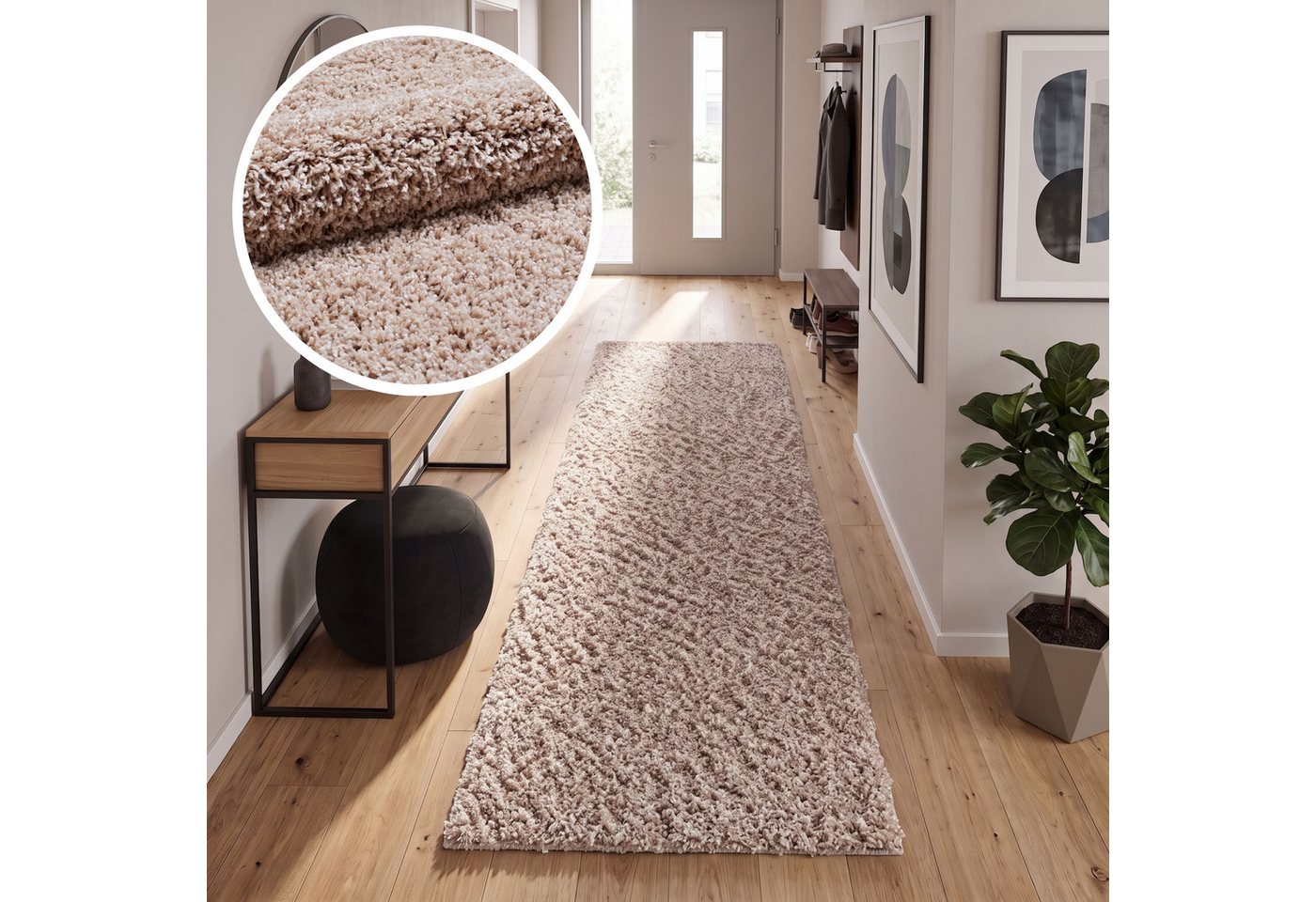 OTTO home Hochflor-Teppich Viva Shaggy, in Standard- und Premium-Qualität, 30 mm oder 45 mm Höhe, rechteckig, Uni Farben, einfarbig, weich, kuschelig, Läufer, Kundenliebling
