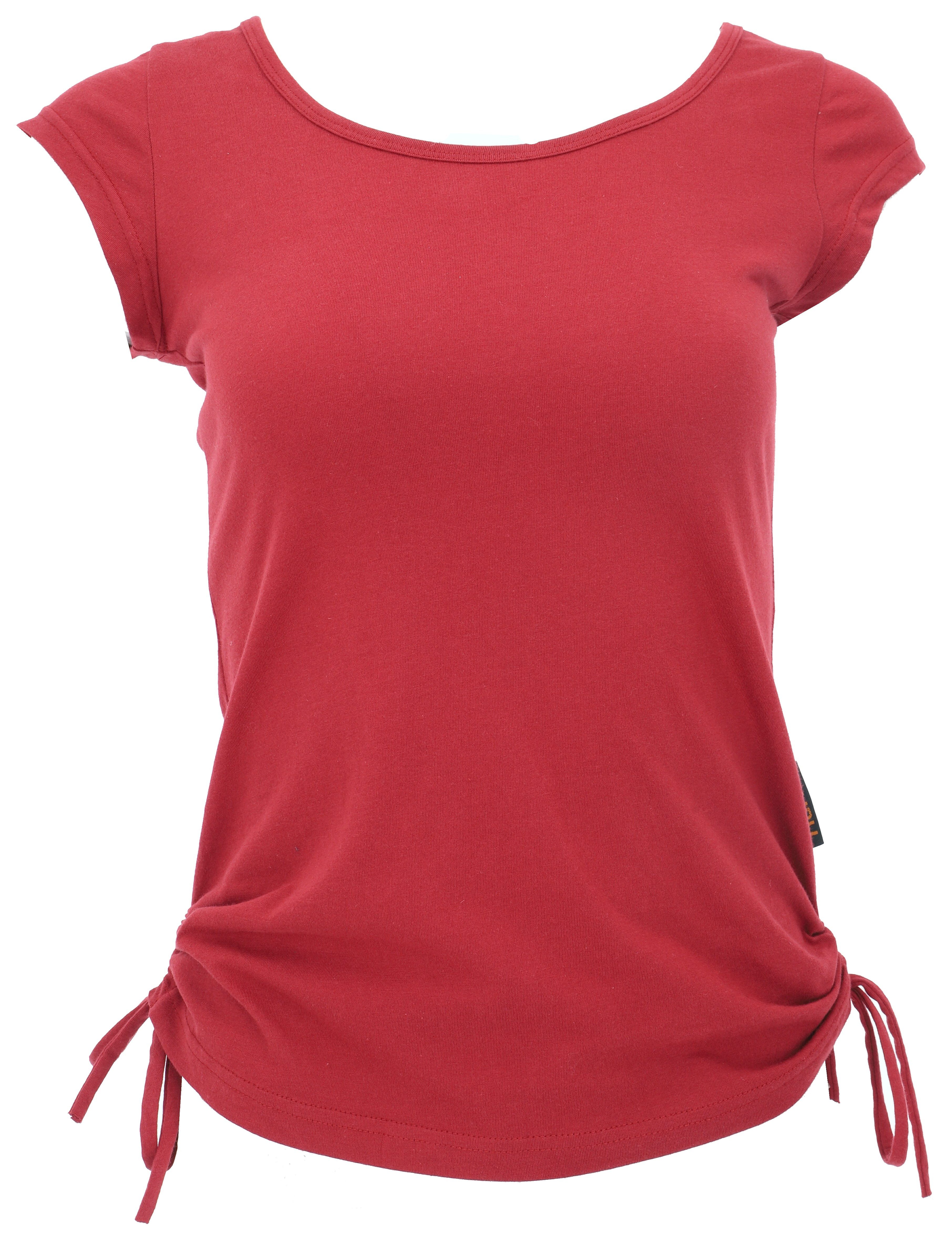 Guru-Shop T-Shirt Yoga T-Shirt aus Bio-Baumwolle - paprika Festival, Ethno günstig online kaufen