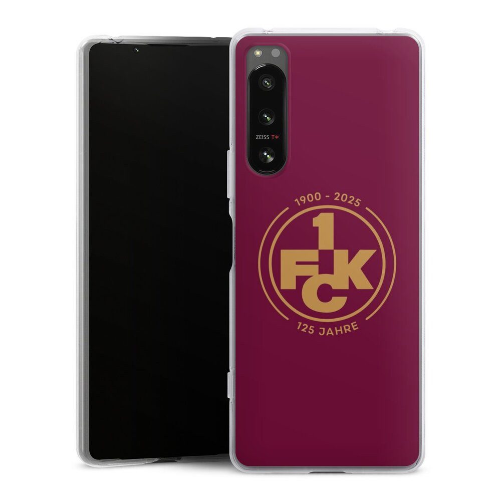 DeinDesign Handyhülle 1. FC Kaiserslautern 1. FCK 125 Jahre 1. FCK 125. Jubiläum, Sony Xperia 5 IV Silikon Hülle Bumper Case Handy Schutzhülle