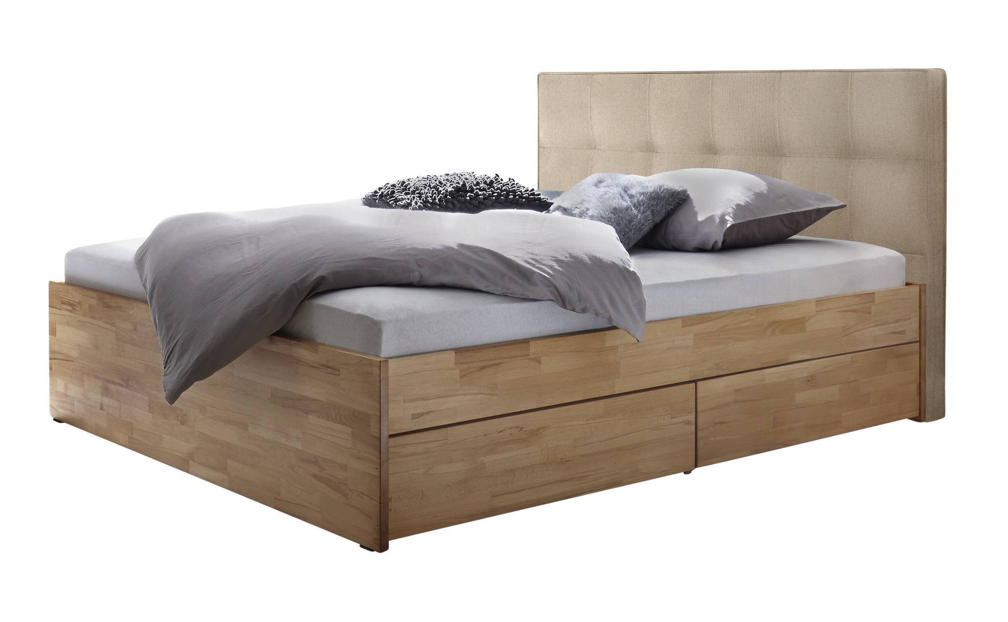 HASENA Bettgestell Hasena Function&Comfort Otello Standard Massivholzbett mit Stauraum (1)
